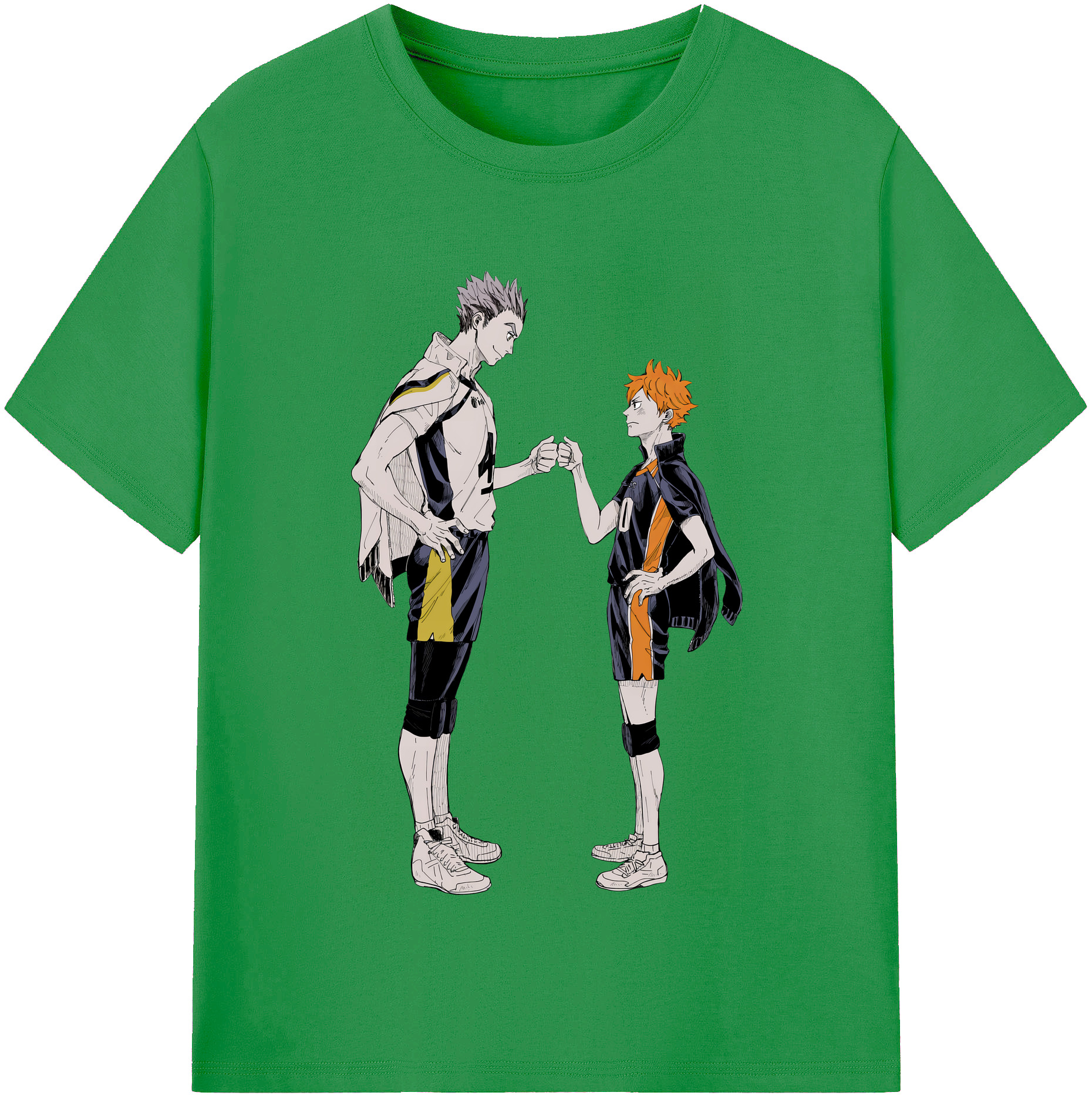 （画像用） ハイキュー!! Haikyu!! レディースカジュアルプリントTシャツ（綿100％）