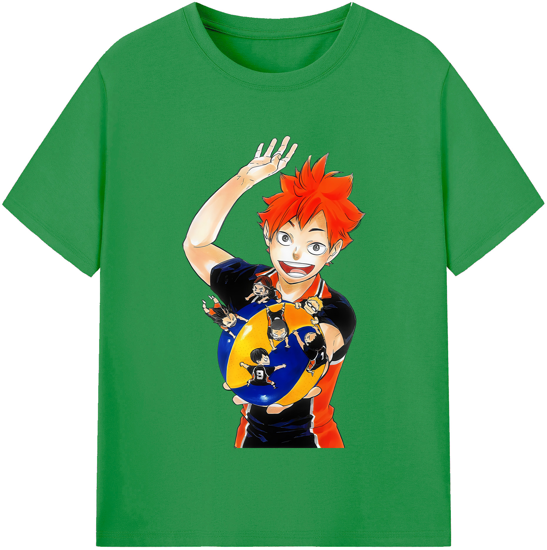 （画像用） ハイキュー!! Haikyu!! レディースカジュアルプリントTシャツ（綿100％）