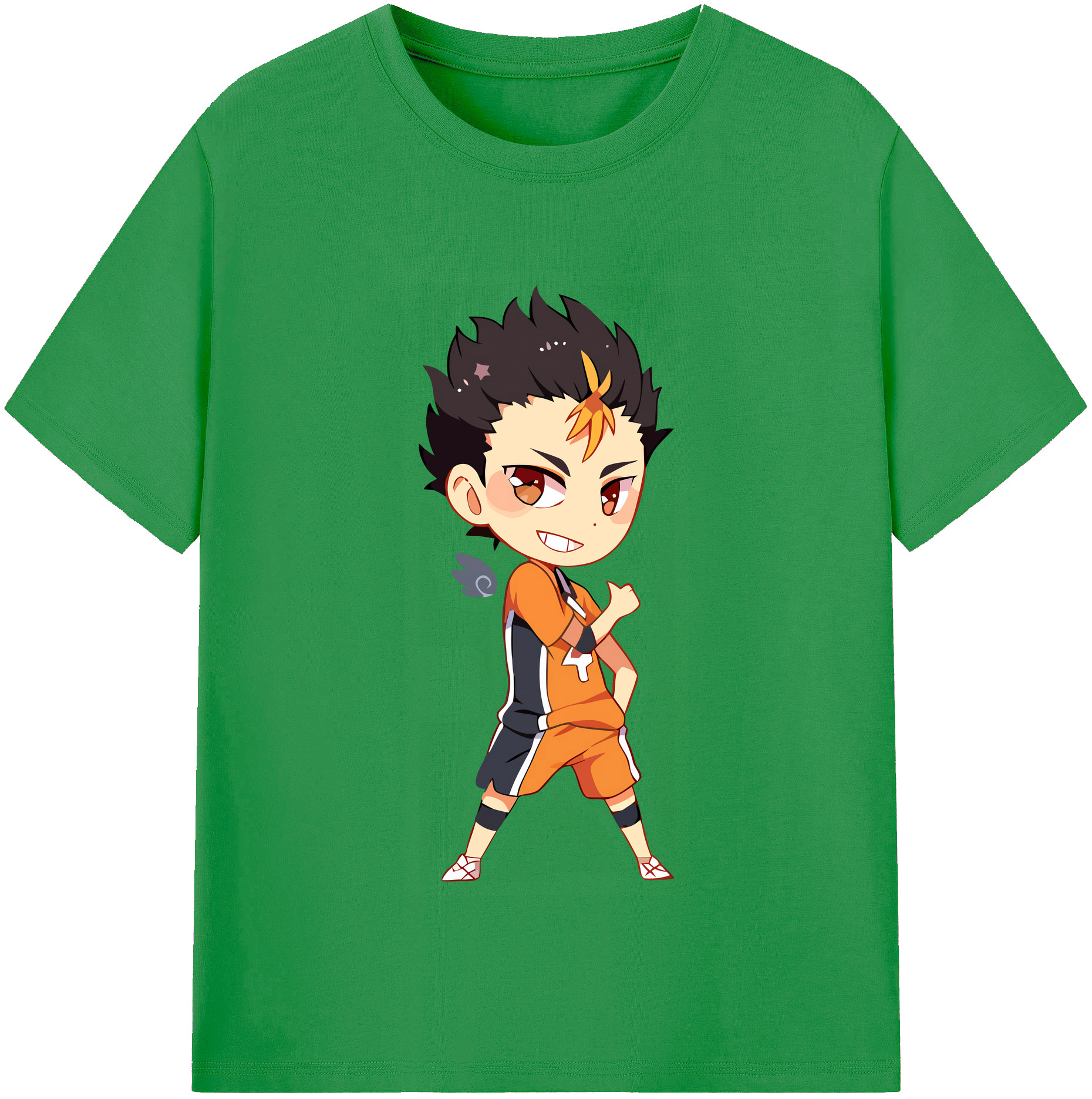 （画像用） ハイキュー!! Haikyu!! レディースカジュアルプリントTシャツ（綿100％）