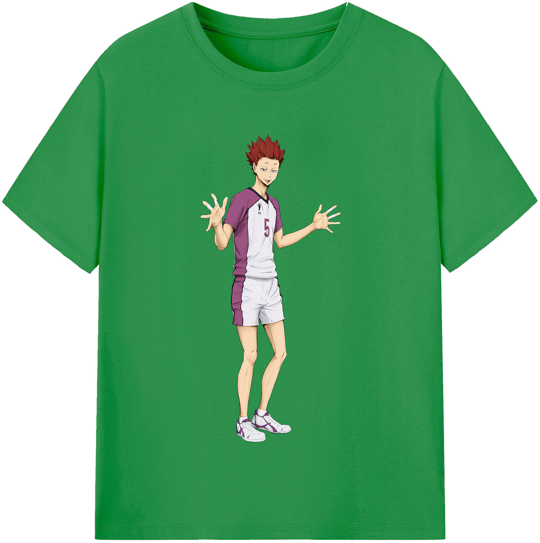 （画像用） ハイキュー!! Haikyu!! レディースカジュアルプリントTシャツ（綿100％）