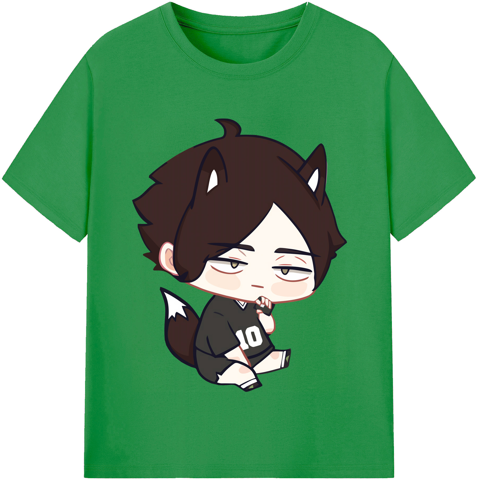 （画像用） ハイキュー!! Haikyu!! レディースカジュアルプリントTシャツ（綿100％）