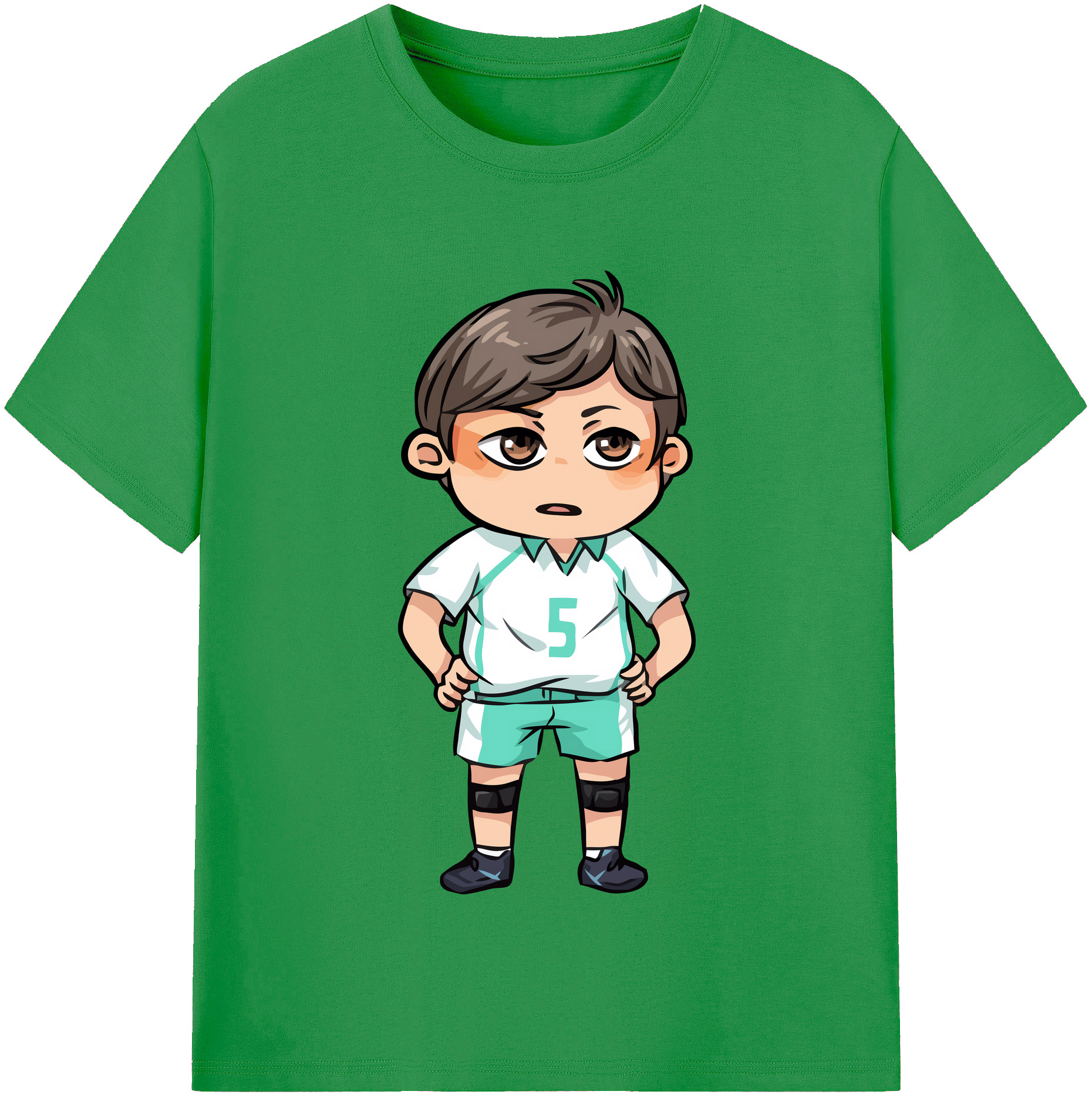 （画像用） ハイキュー!! Haikyu!! レディースカジュアルプリントTシャツ（綿100％）