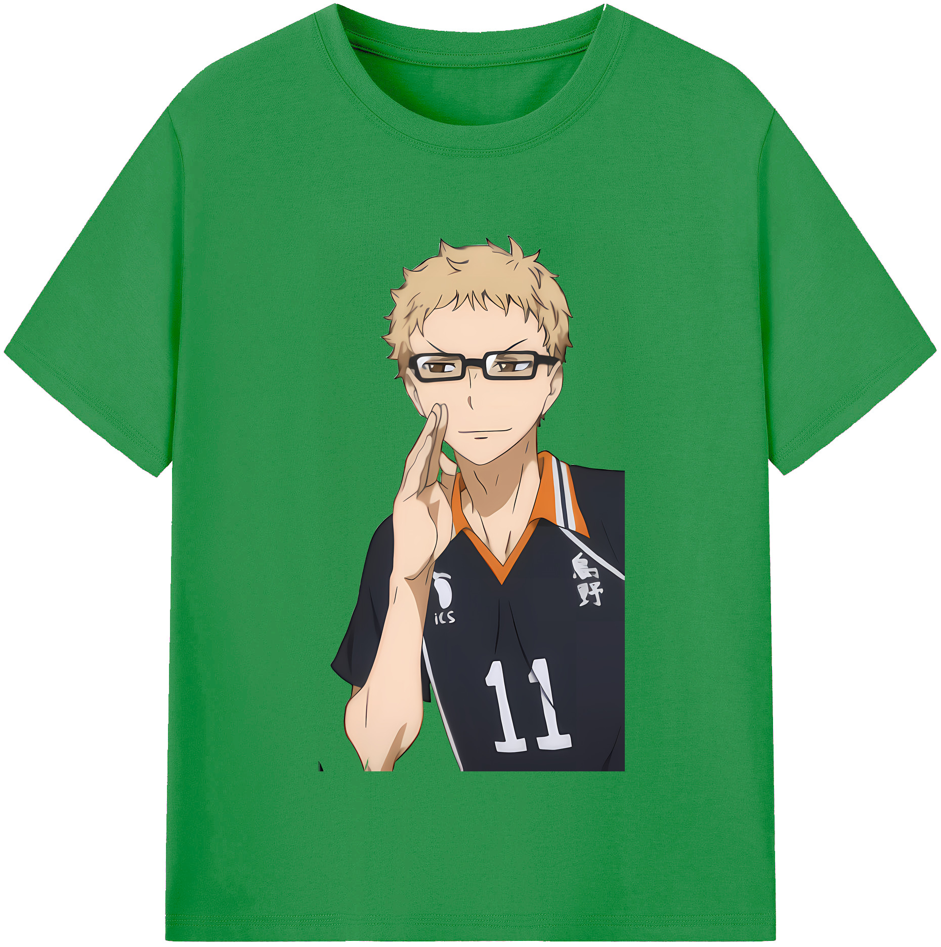 （画像用） ハイキュー!! Haikyu!! レディースカジュアルプリントTシャツ（綿100％）