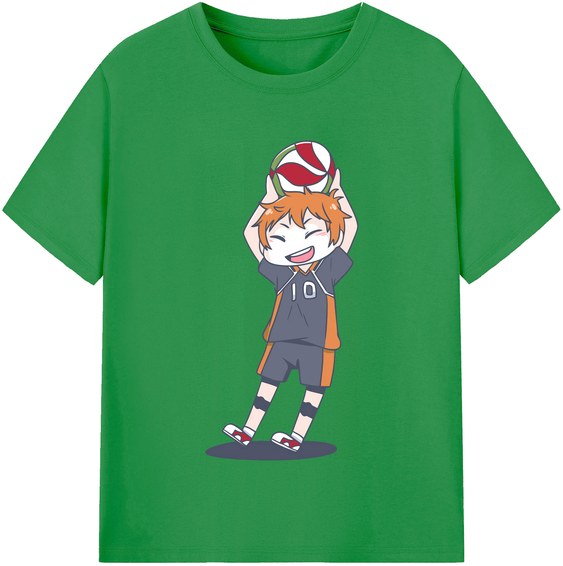 （画像用） ハイキュー!! Haikyu!! レディースカジュアルプリントTシャツ（綿100％）