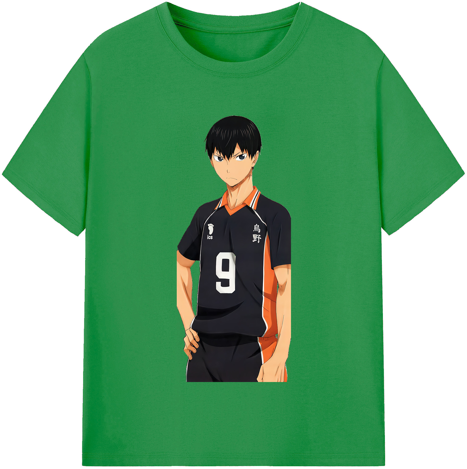 （画像用） ハイキュー!! Haikyu!! レディースカジュアルプリントTシャツ（綿100％）