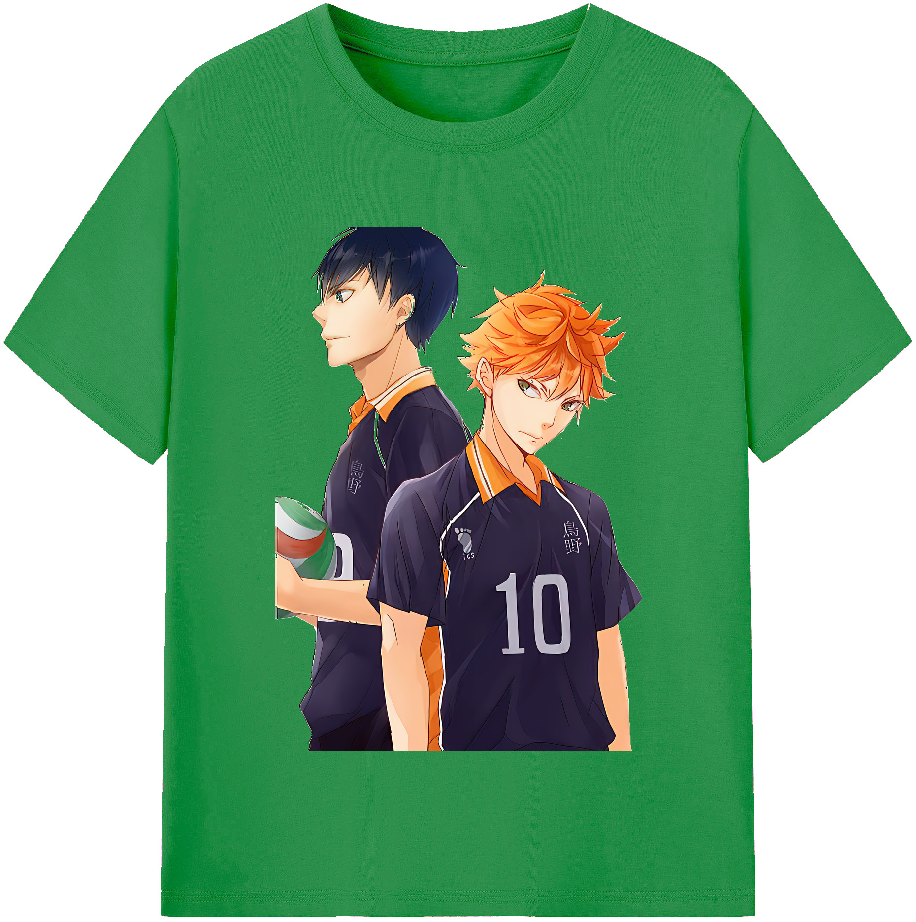 （画像用） ハイキュー!! Haikyu!! レディースカジュアルプリントTシャツ（綿100％）