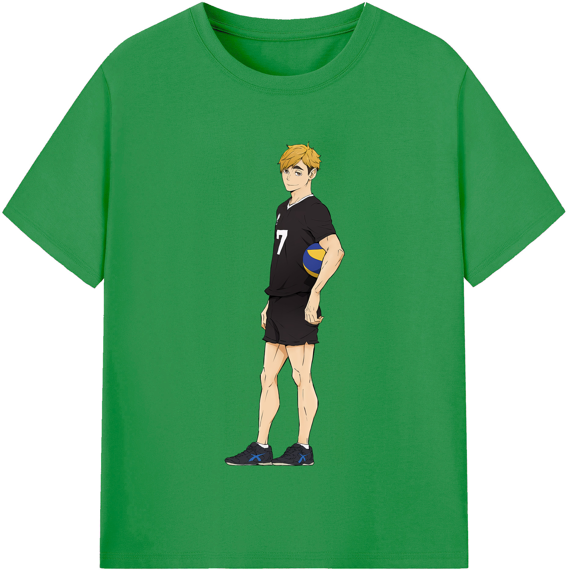 （画像用） ハイキュー!! Haikyu!! レディースカジュアルプリントTシャツ（綿100％）