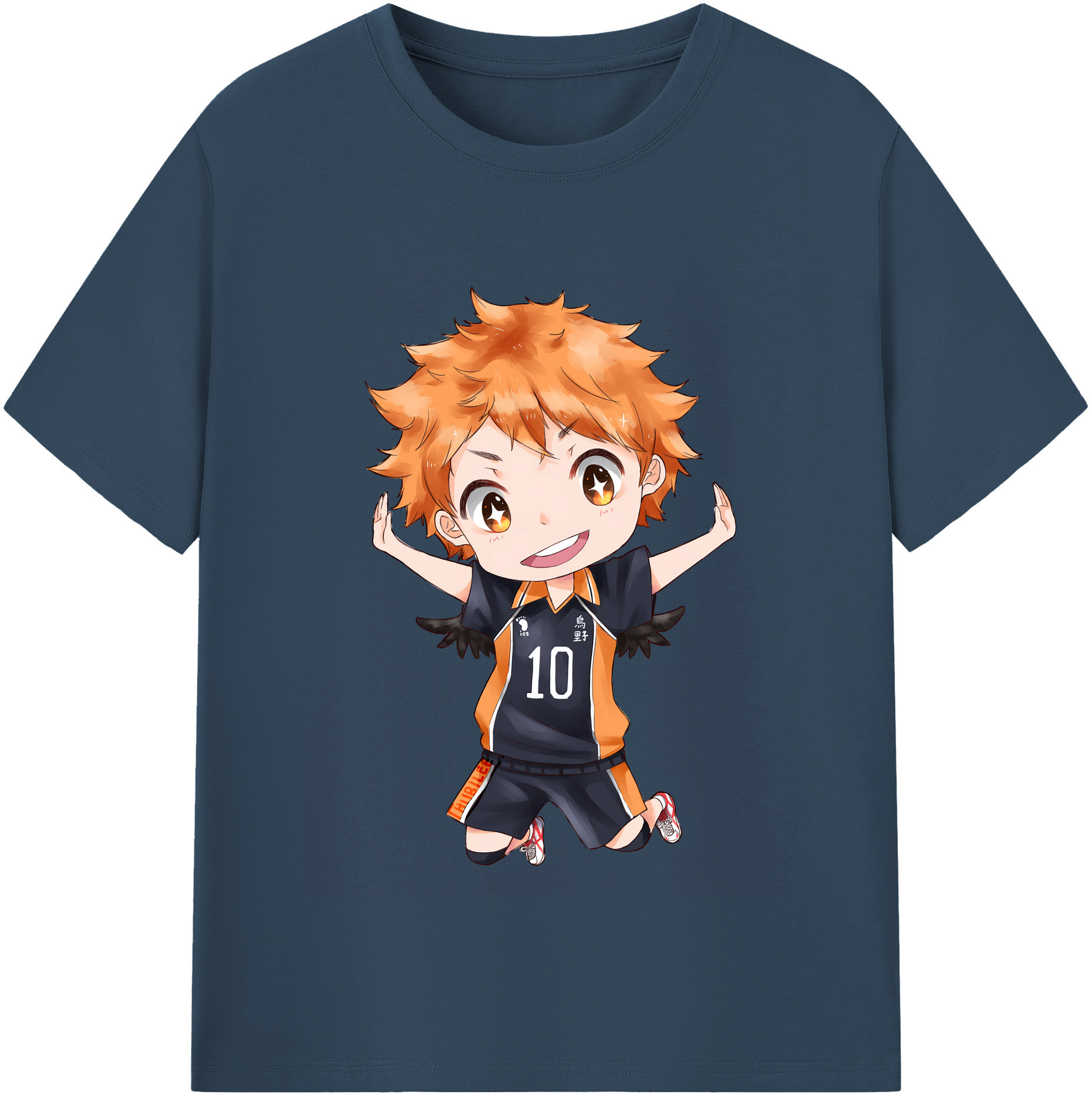 （画像用） ハイキュー!! Haikyu!! レディースカジュアルプリントTシャツ（綿100％）
