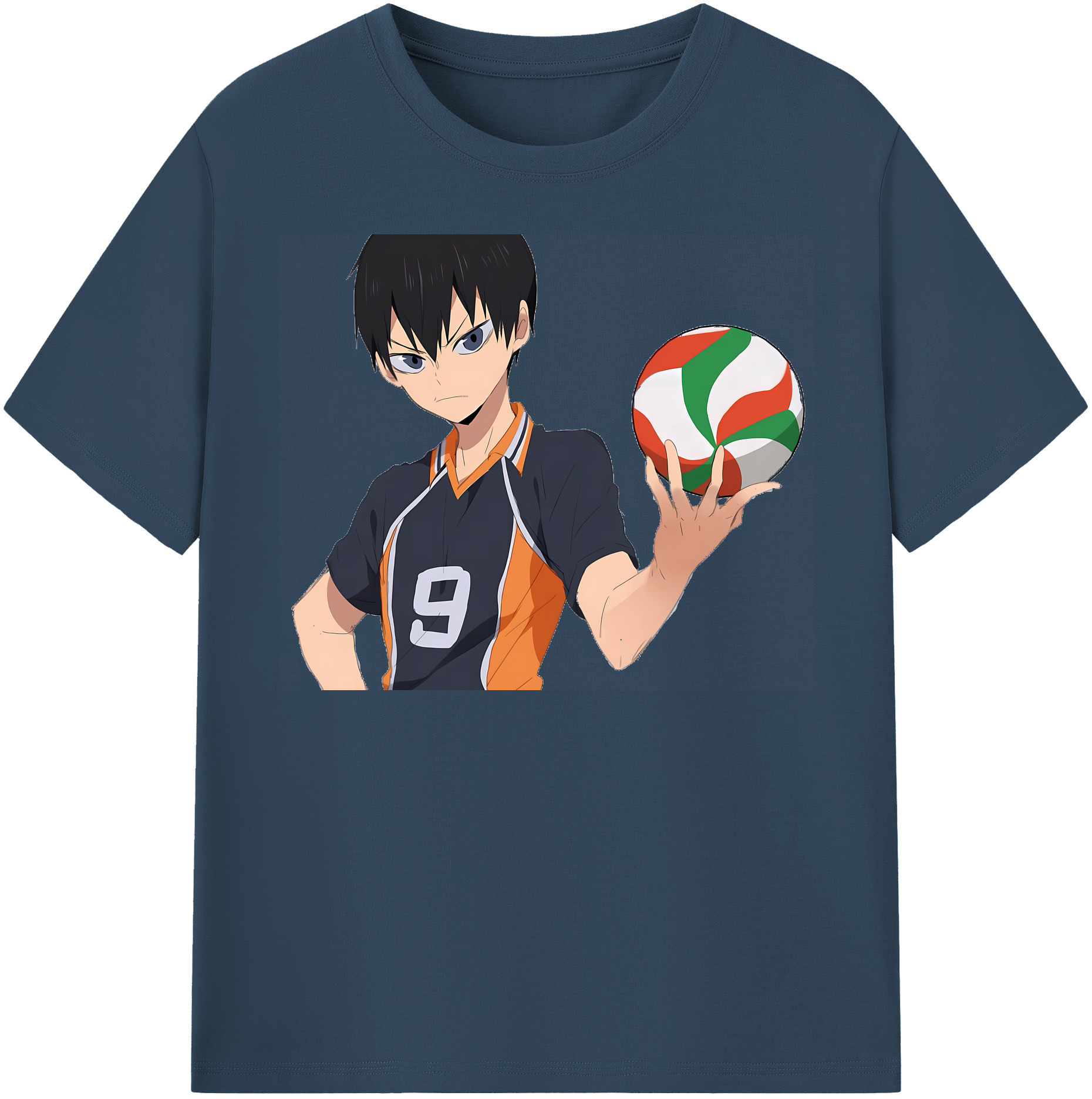 （画像用） ハイキュー!! Haikyu!! レディースカジュアルプリントTシャツ（綿100％）