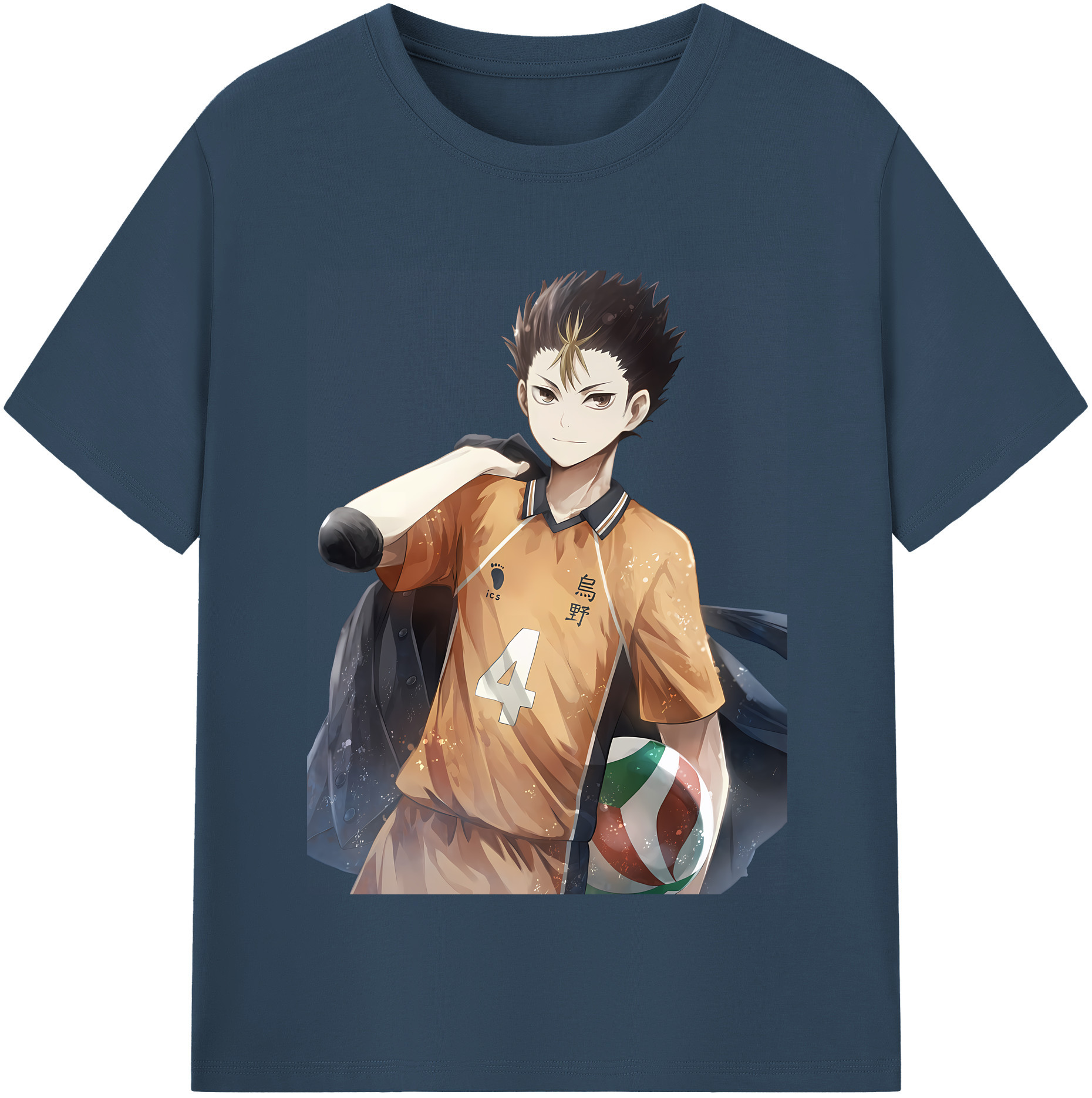 （画像用） ハイキュー!! Haikyu!! レディースカジュアルプリントTシャツ（綿100％）