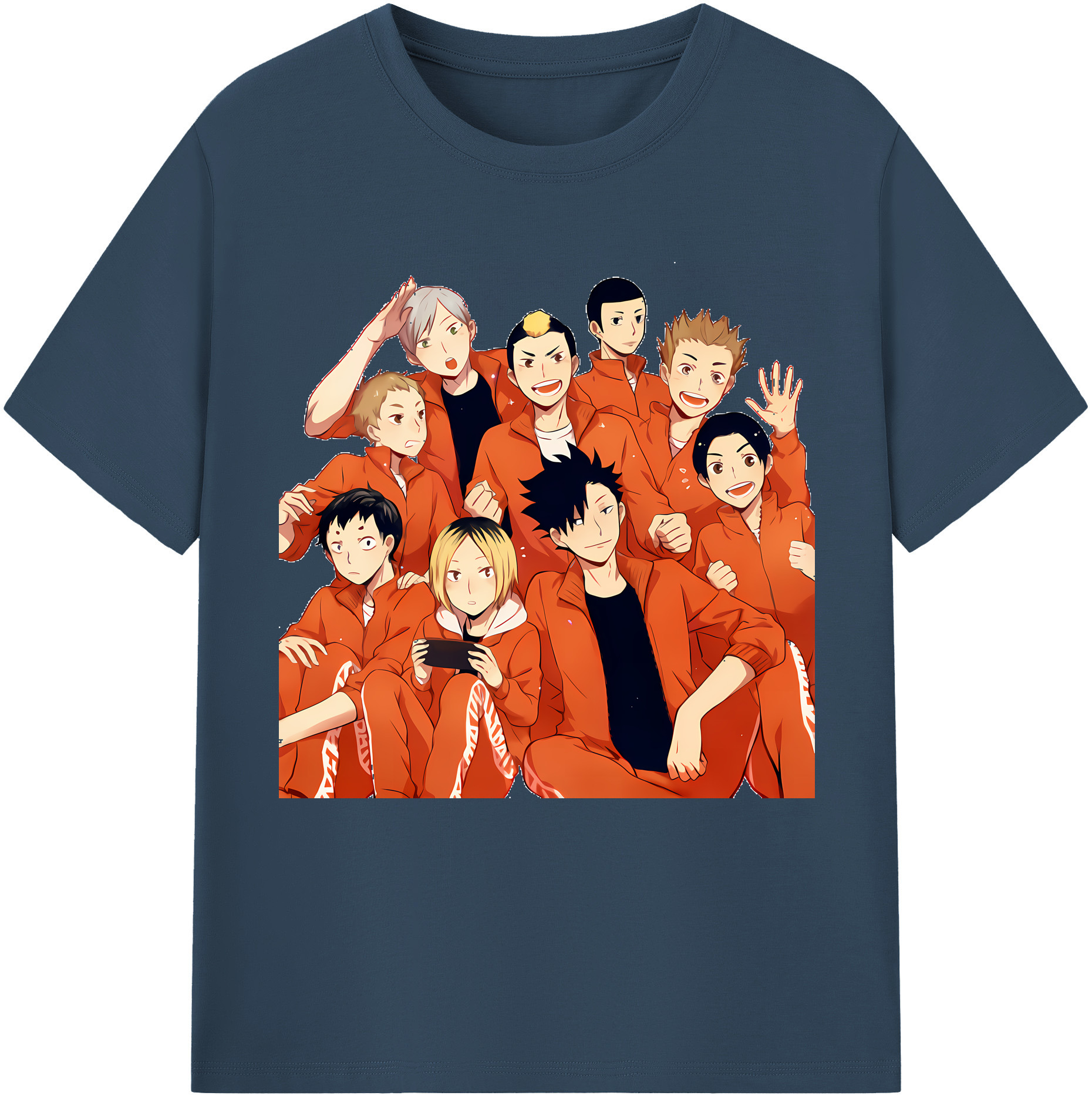 （画像用） ハイキュー!! Haikyu!! レディースカジュアルプリントTシャツ（綿100％）