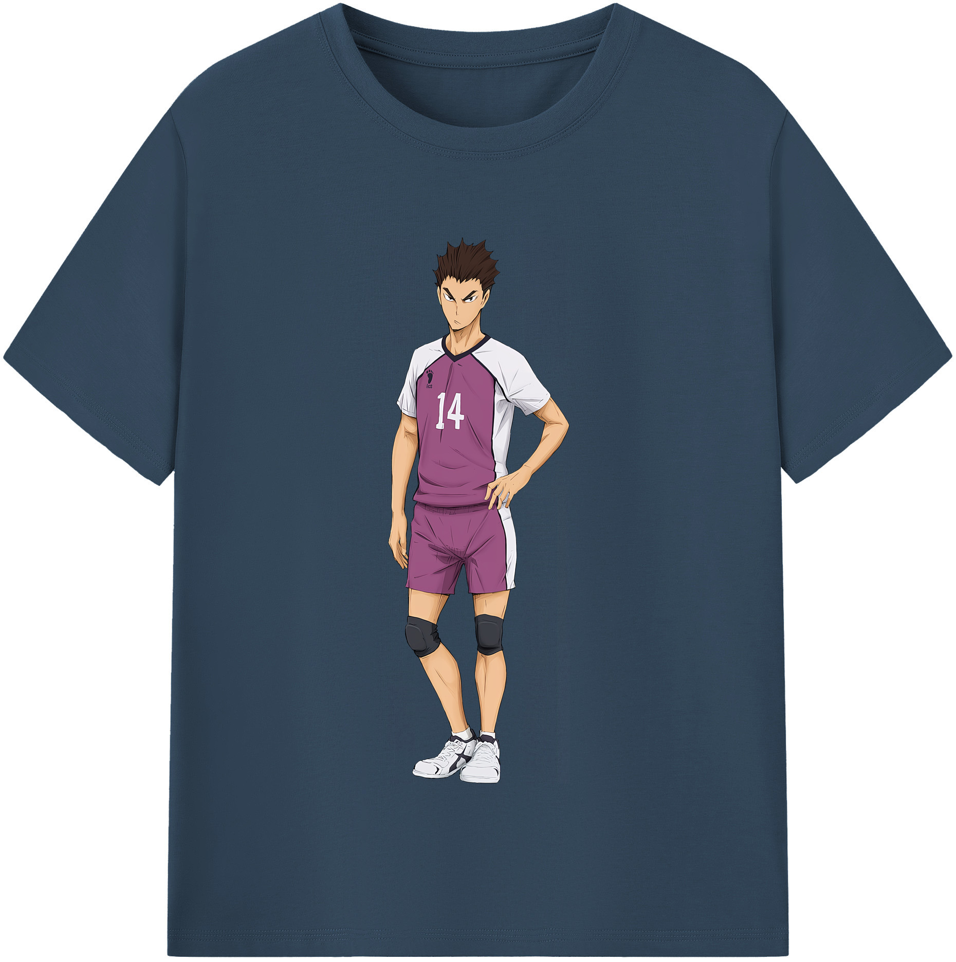 （画像用） ハイキュー!! Haikyu!! レディースカジュアルプリントTシャツ（綿100％）
