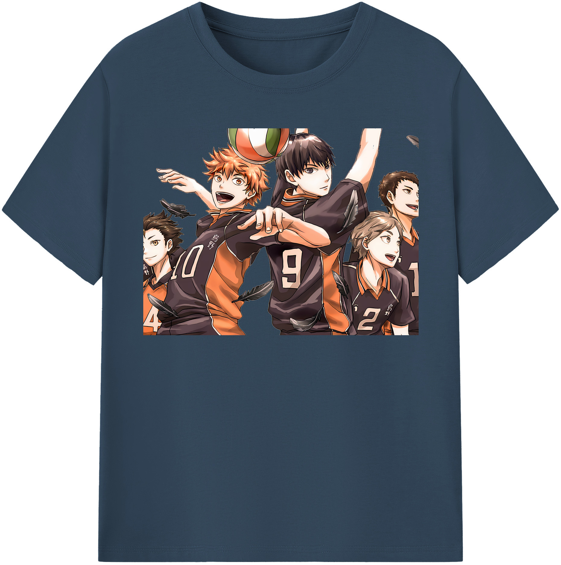 （画像用） ハイキュー!! Haikyu!! レディースカジュアルプリントTシャツ（綿100％）