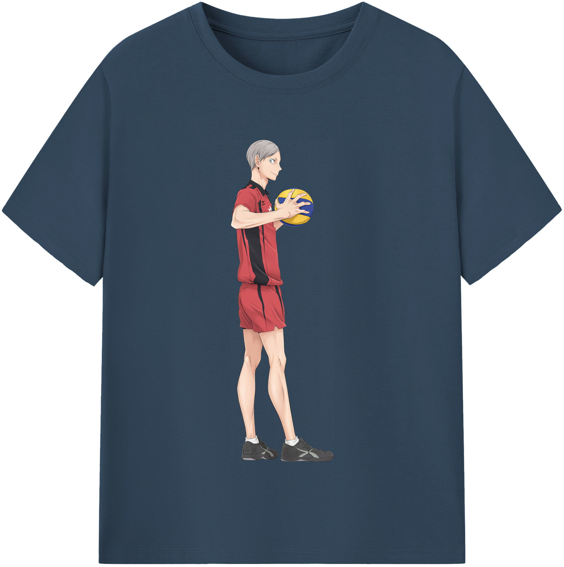 （画像用） ハイキュー!! Haikyu!! レディースカジュアルプリントTシャツ（綿100％）