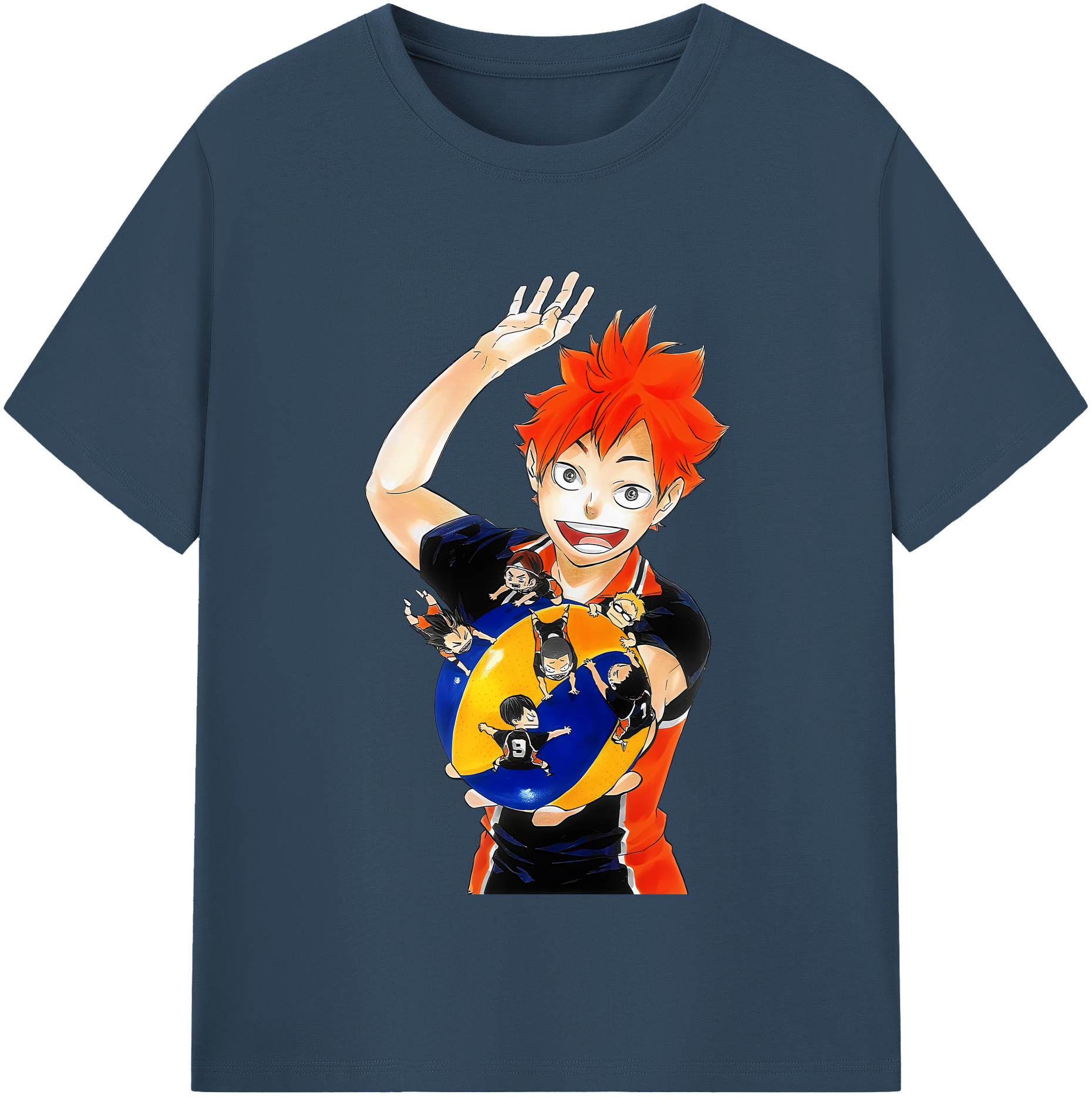 （画像用） ハイキュー!! Haikyu!! レディースカジュアルプリントTシャツ（綿100％）