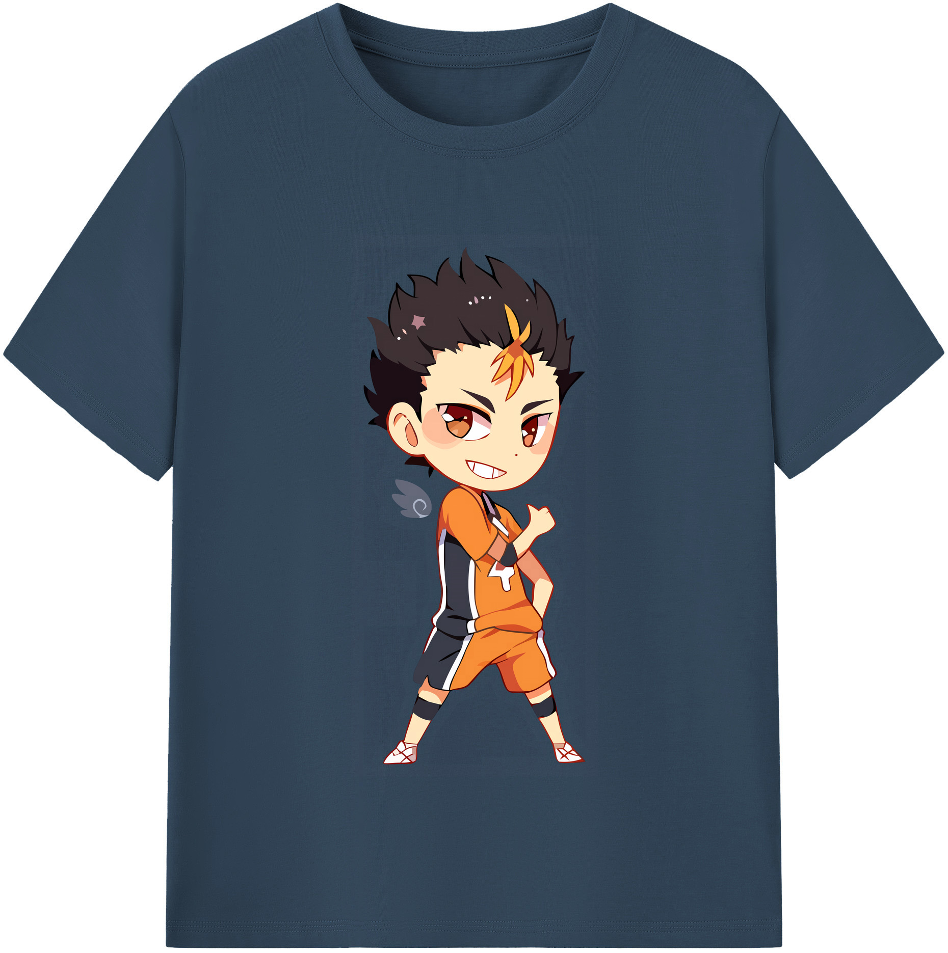 （画像用） ハイキュー!! Haikyu!! レディースカジュアルプリントTシャツ（綿100％）