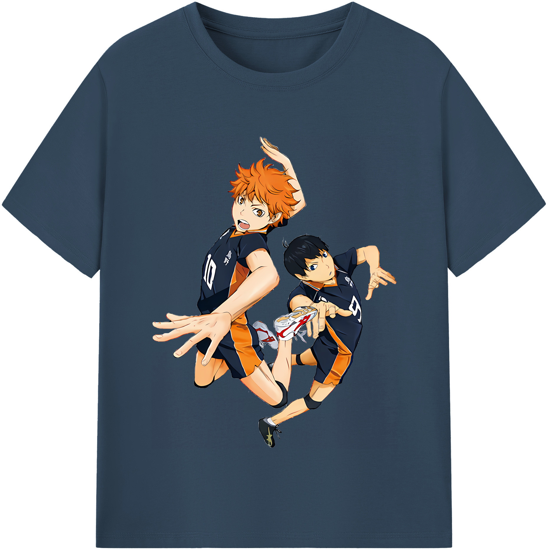 （画像用） ハイキュー!! Haikyu!! レディースカジュアルプリントTシャツ（綿100％）