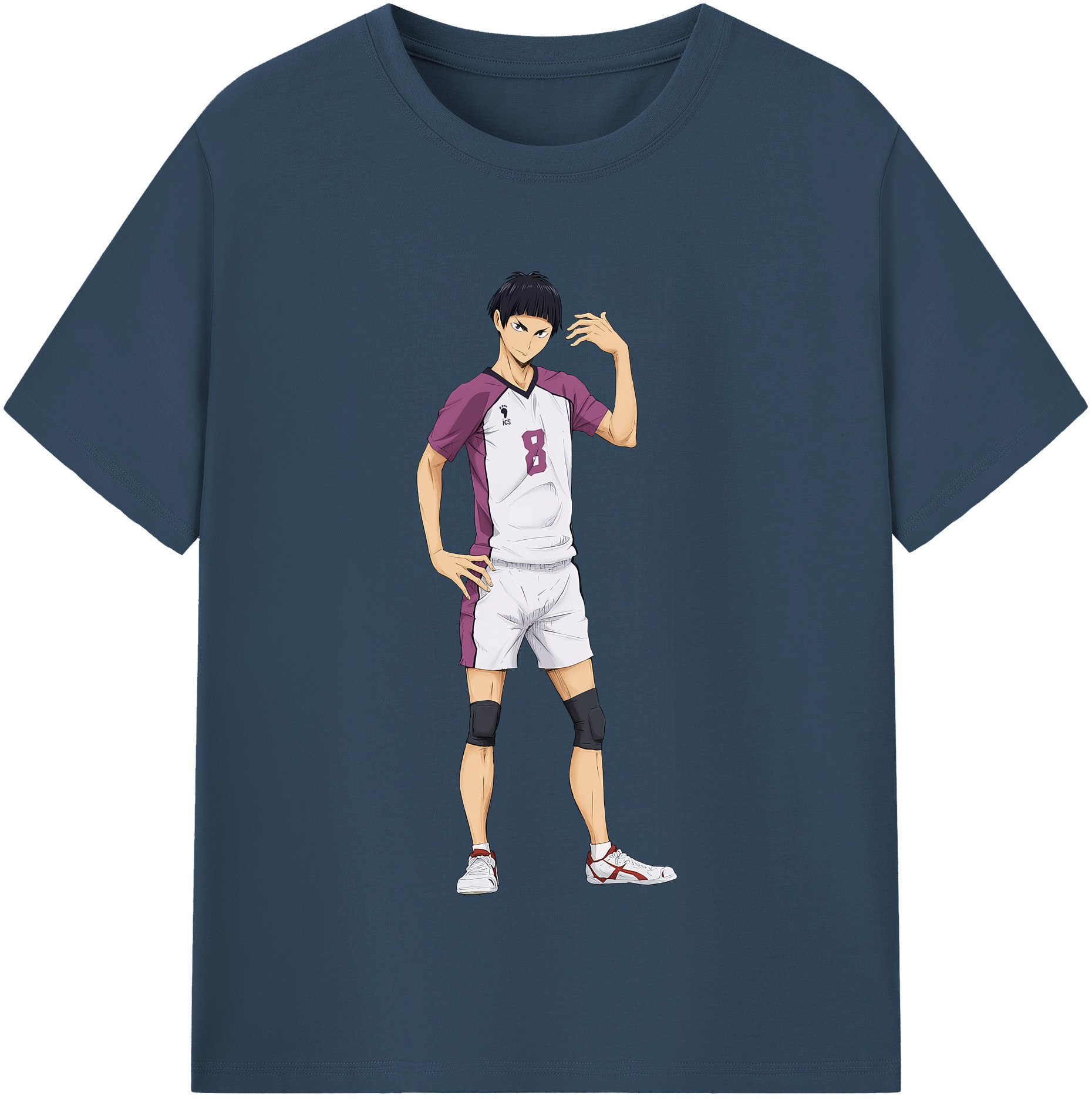 （画像用） ハイキュー!! Haikyu!! レディースカジュアルプリントTシャツ（綿100％）