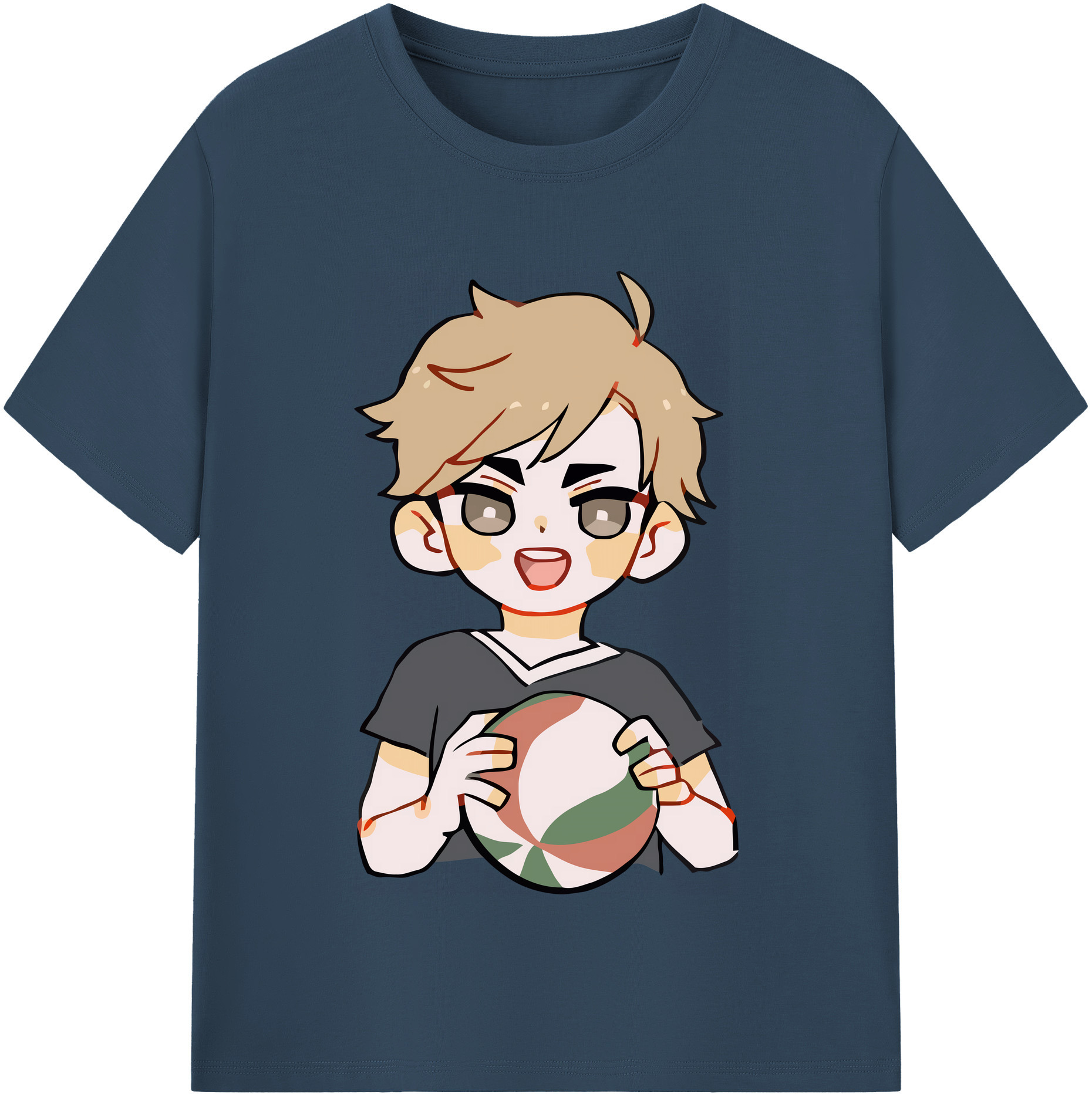 （画像用） ハイキュー!! Haikyu!! レディースカジュアルプリントTシャツ（綿100％）