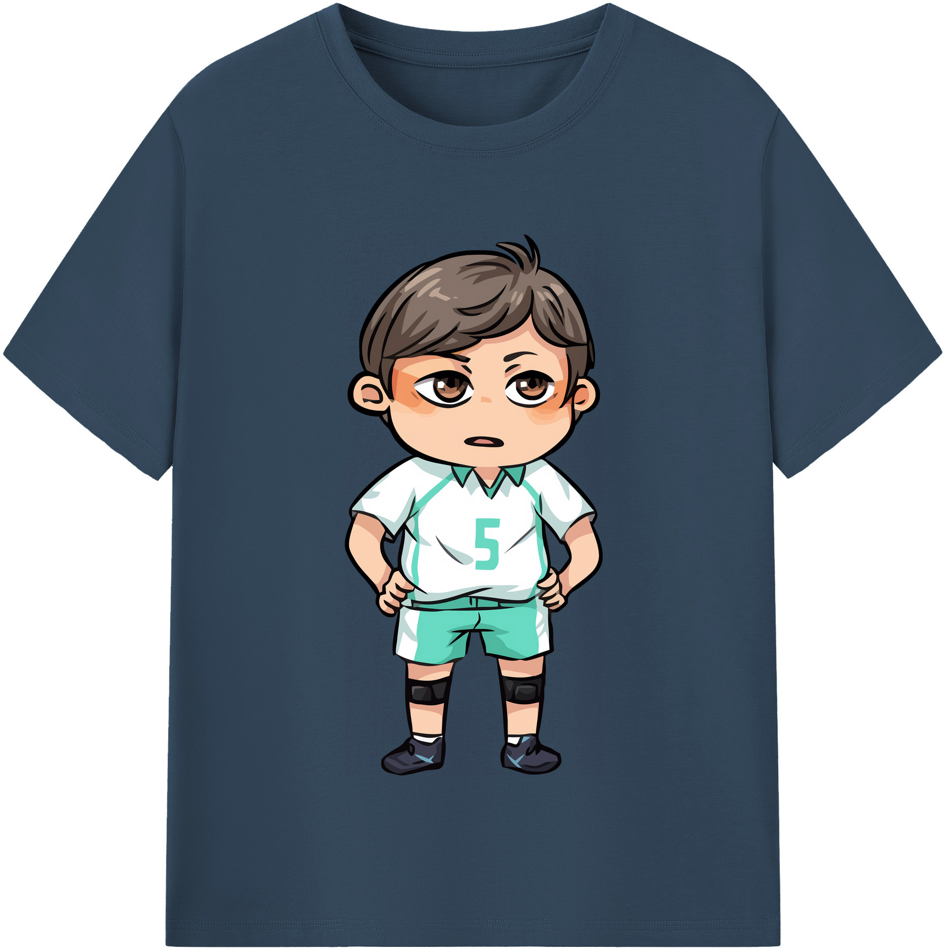 （画像用） ハイキュー!! Haikyu!! レディースカジュアルプリントTシャツ（綿100％）