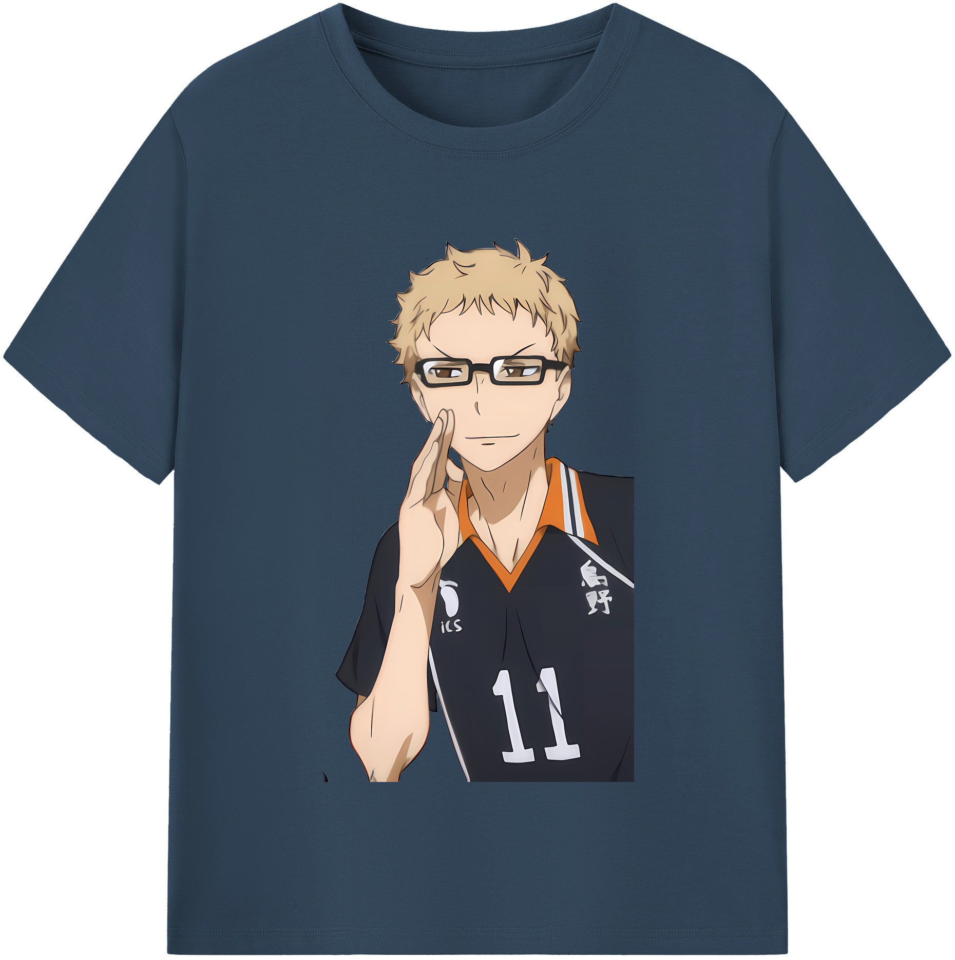 （画像用） ハイキュー!! Haikyu!! レディースカジュアルプリントTシャツ（綿100％）