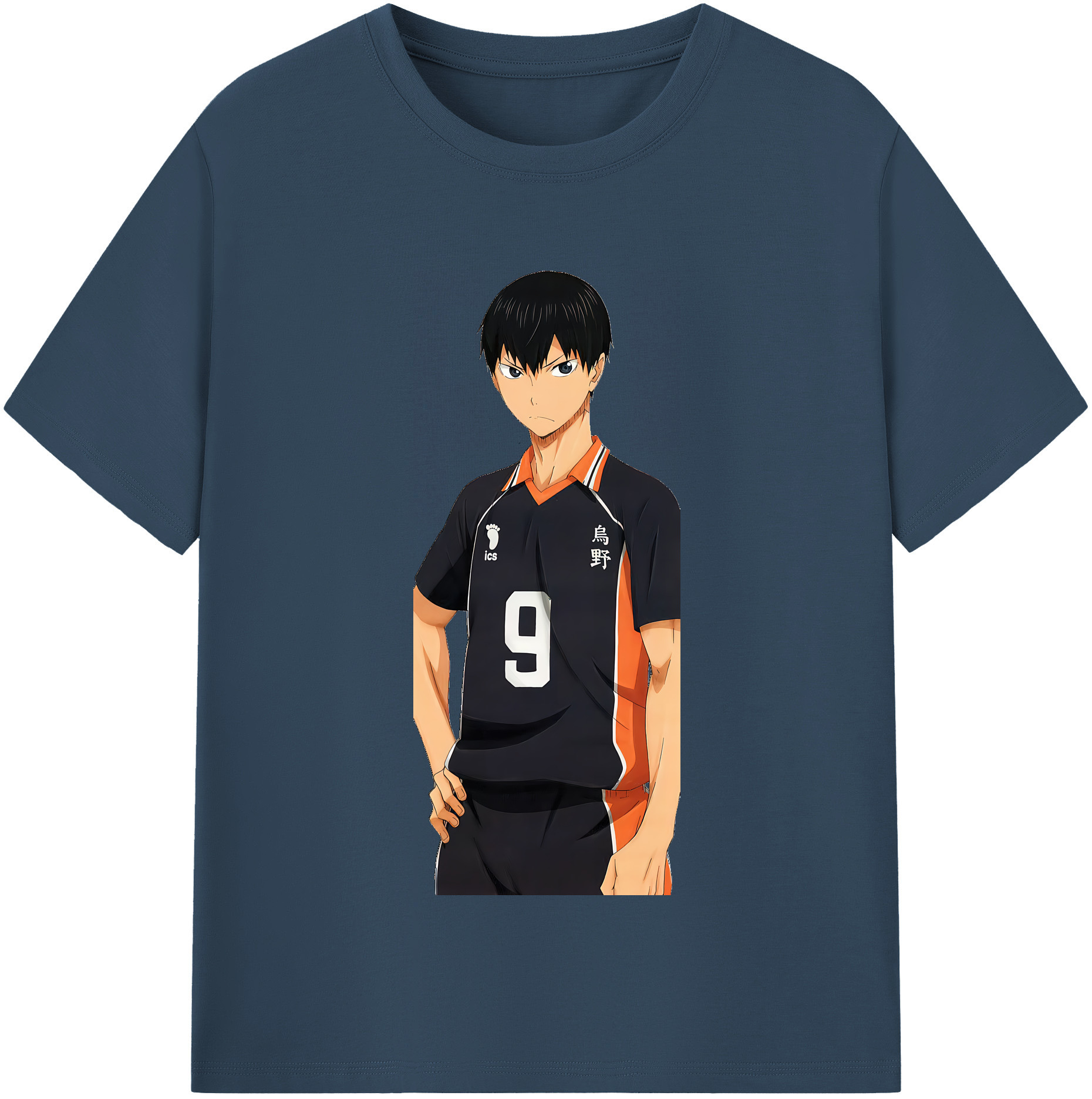 （画像用） ハイキュー!! Haikyu!! レディースカジュアルプリントTシャツ（綿100％）