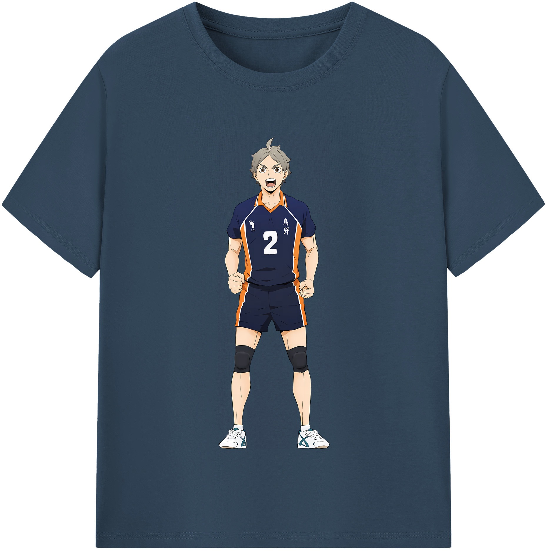 （画像用） ハイキュー!! Haikyu!! レディースカジュアルプリントTシャツ（綿100％）