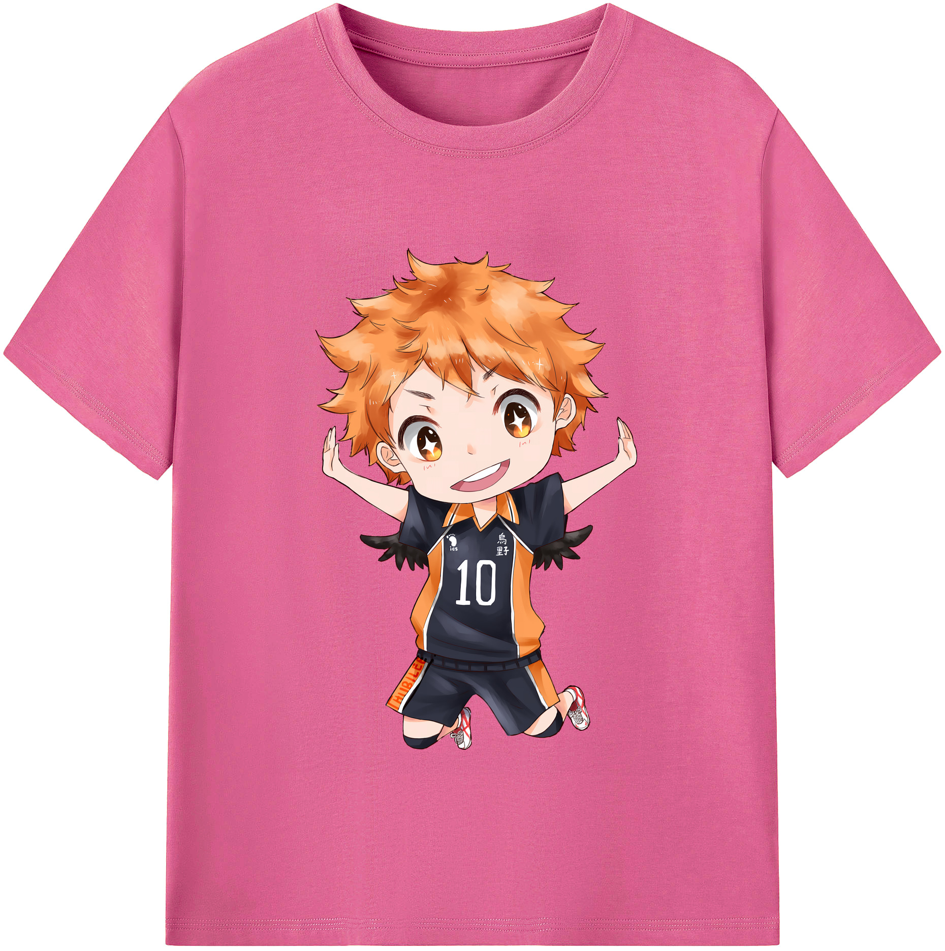 （画像用） ハイキュー!! Haikyu!! レディースカジュアルプリントTシャツ（綿100％）