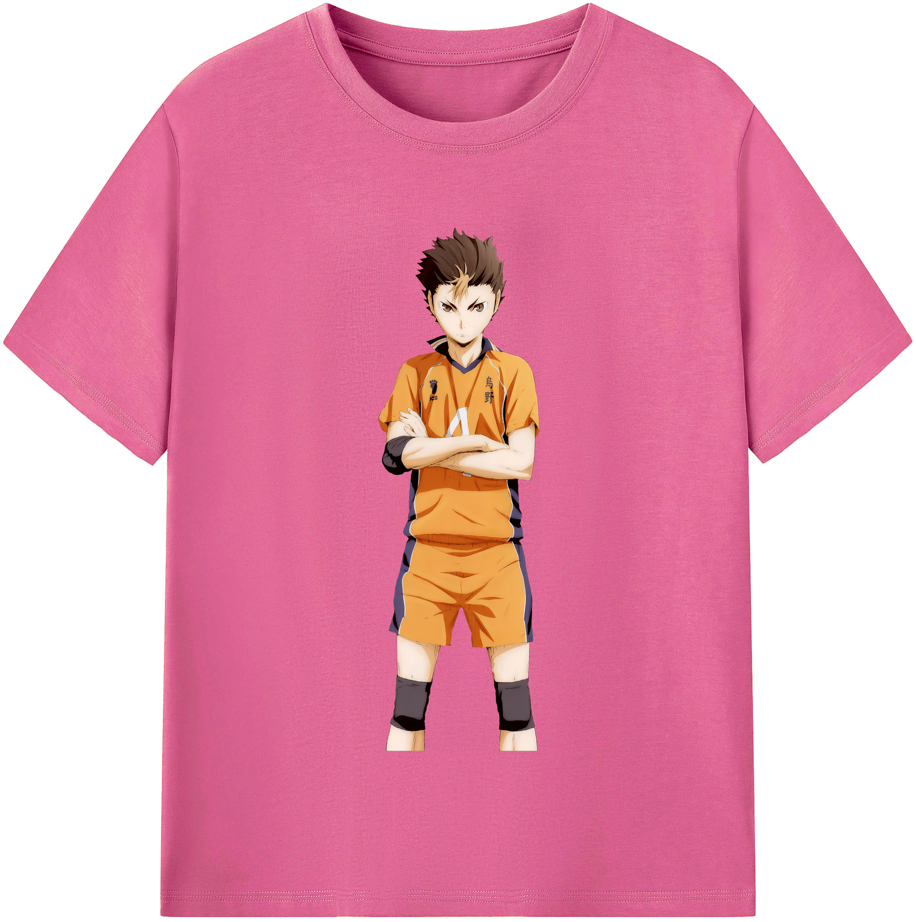 （画像用） ハイキュー!! Haikyu!! レディースカジュアルプリントTシャツ（綿100％）