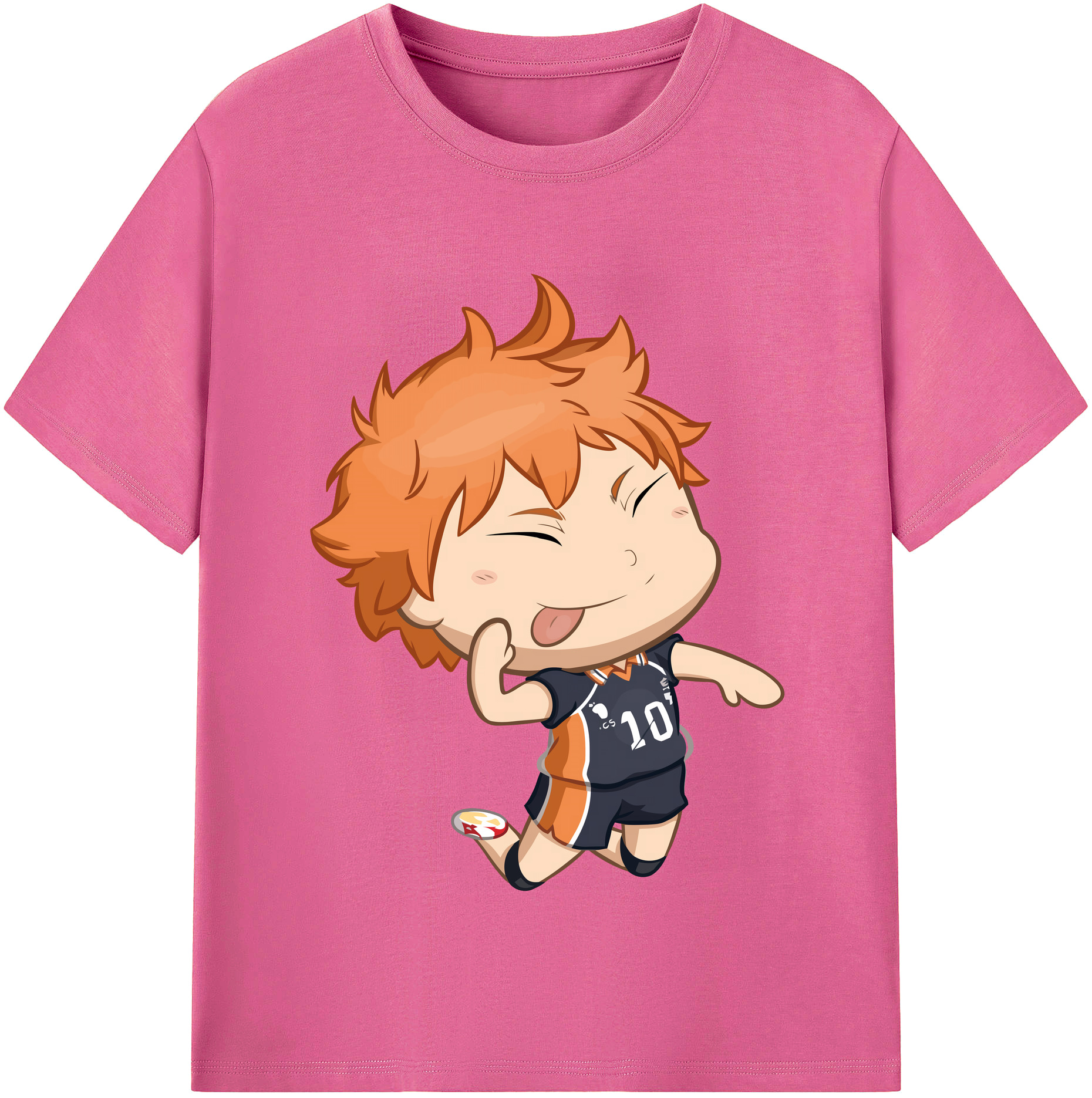 （画像用） ハイキュー!! Haikyu!! レディースカジュアルプリントTシャツ（綿100％）