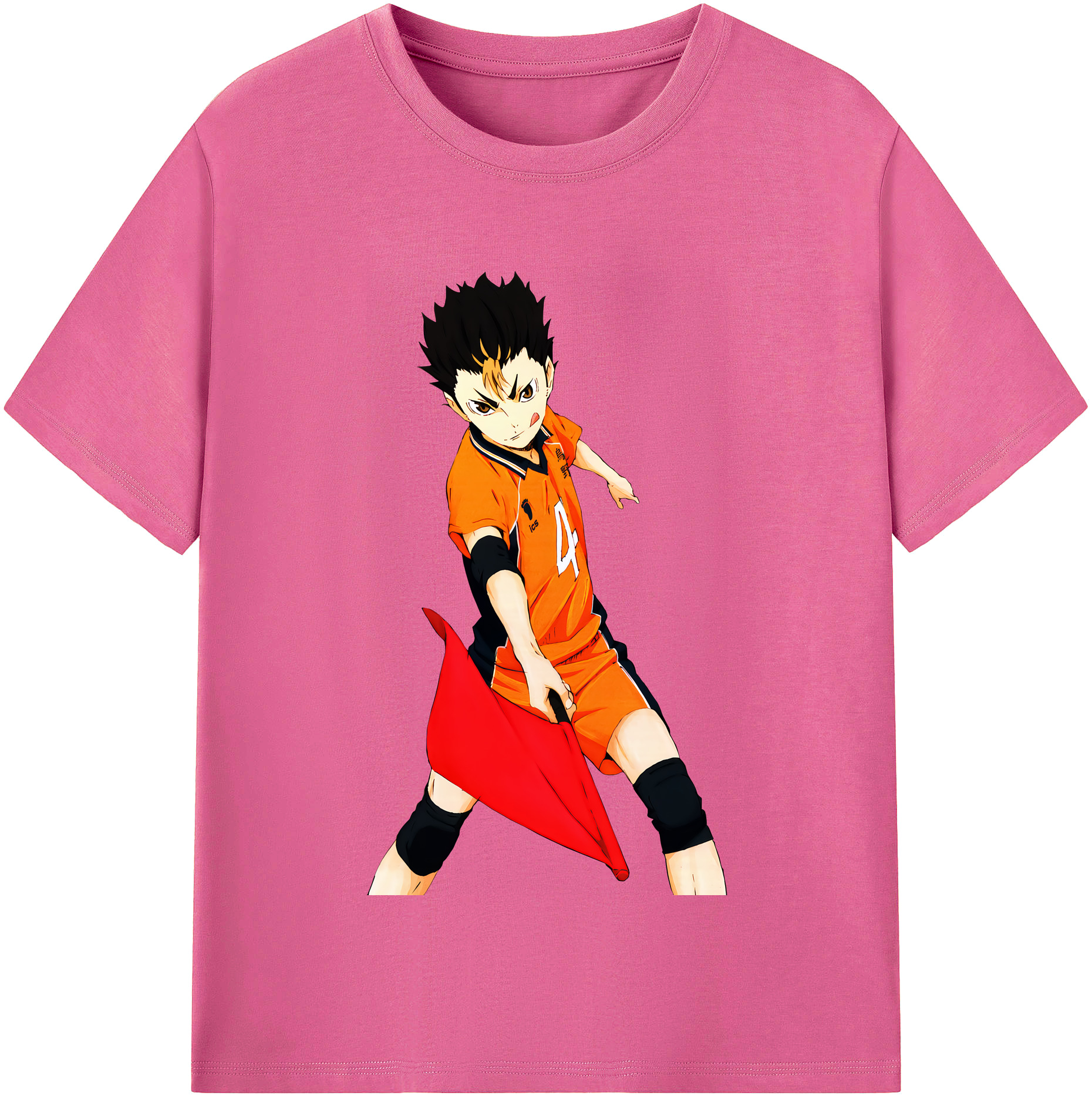 （画像用） ハイキュー!! Haikyu!! レディースカジュアルプリントTシャツ（綿100％）