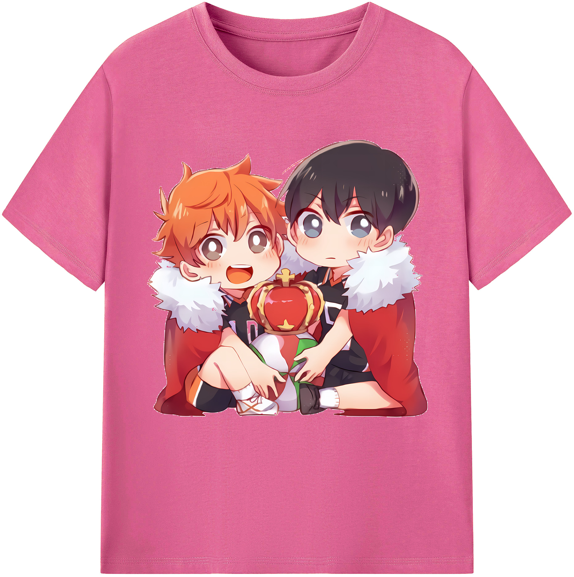 （画像用） ハイキュー!! Haikyu!! レディースカジュアルプリントTシャツ（綿100％）