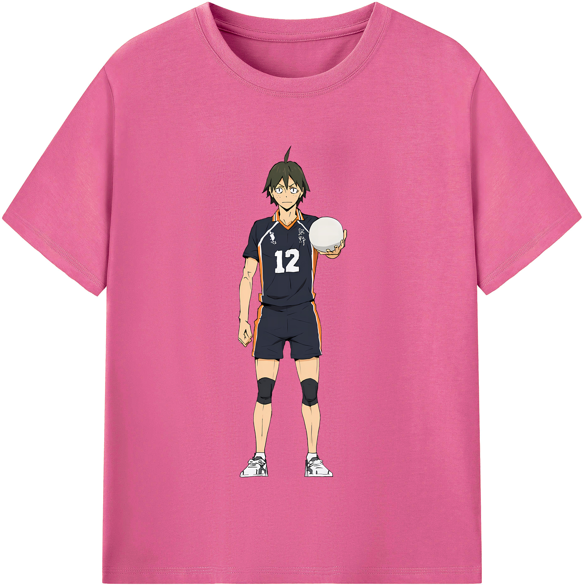 （画像用） ハイキュー!! Haikyu!! レディースカジュアルプリントTシャツ（綿100％）