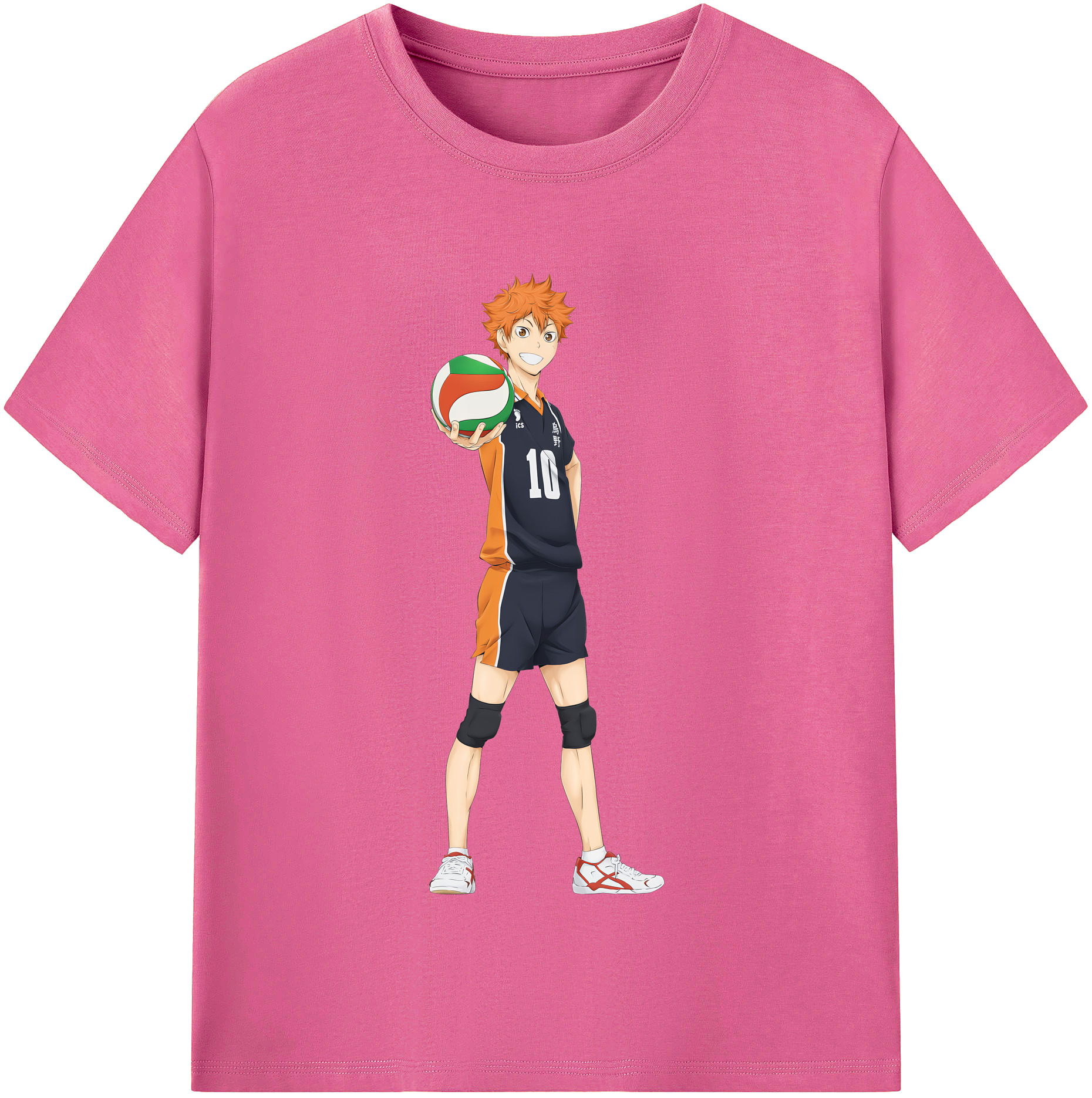 （画像用） ハイキュー!! Haikyu!! レディースカジュアルプリントTシャツ（綿100％）