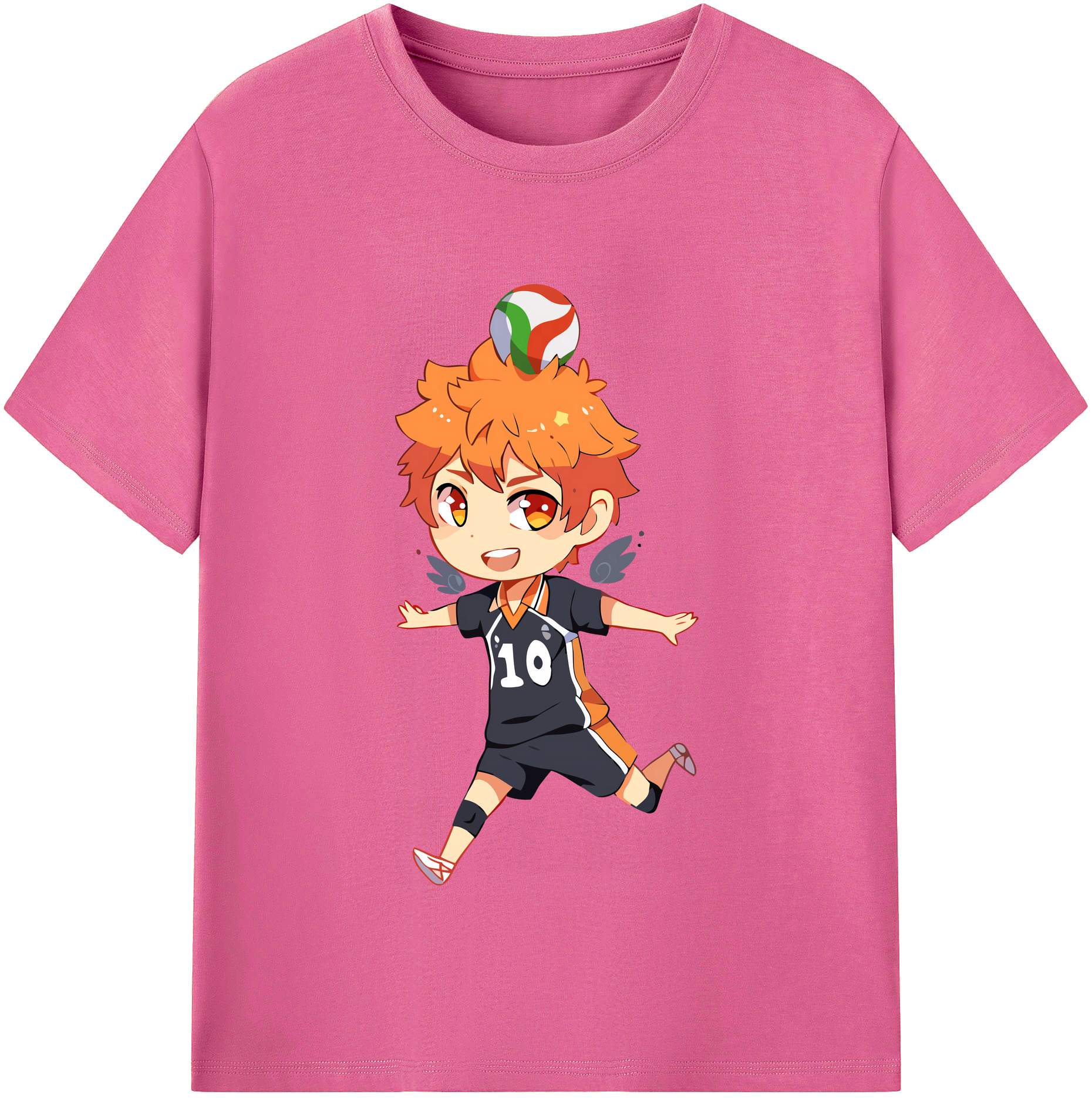 （画像用） ハイキュー!! Haikyu!! レディースカジュアルプリントTシャツ（綿100％）