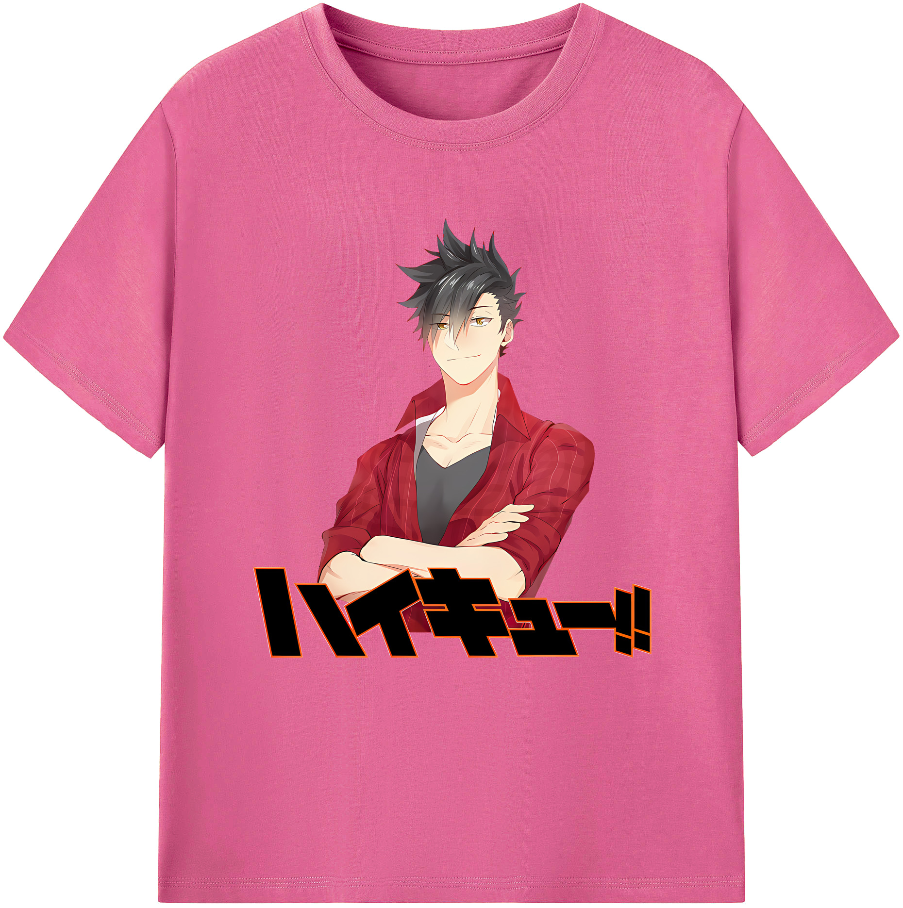 （画像用） ハイキュー!! Haikyu!! レディースカジュアルプリントTシャツ（綿100％）