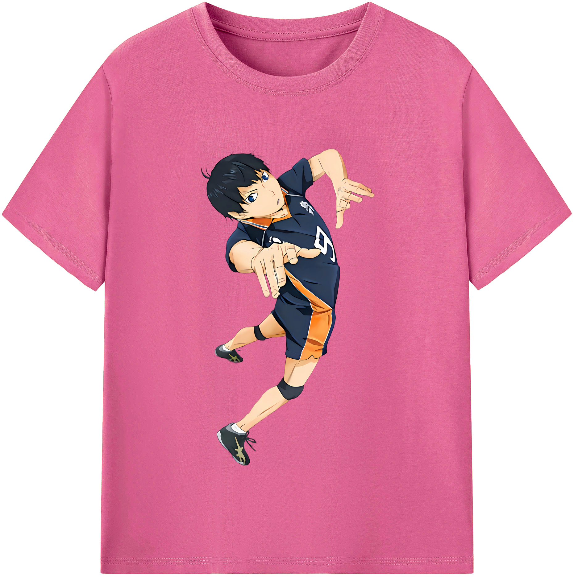 （画像用） ハイキュー!! Haikyu!! レディースカジュアルプリントTシャツ（綿100％）