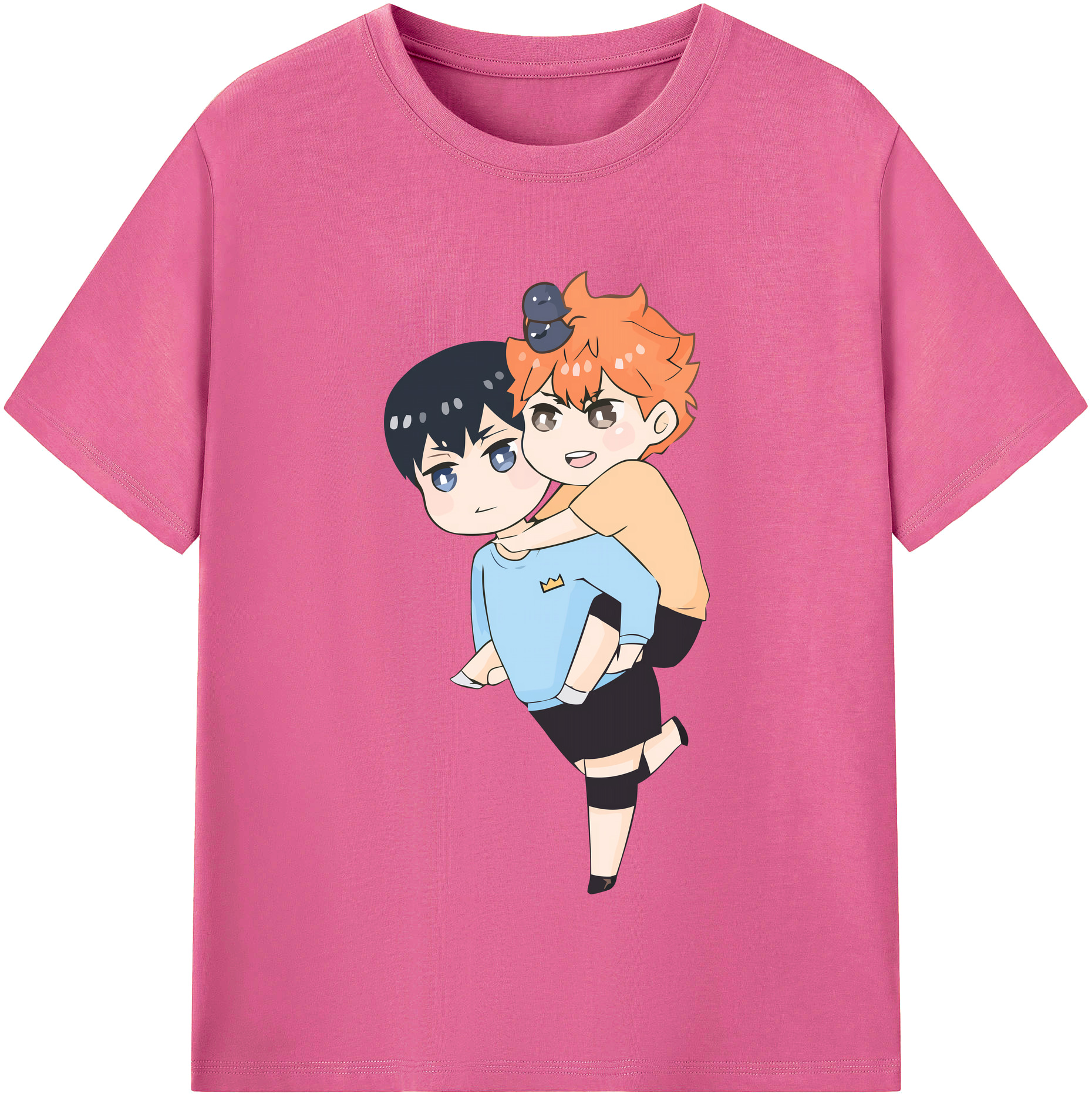 （画像用） ハイキュー!! Haikyu!! レディースカジュアルプリントTシャツ（綿100％）