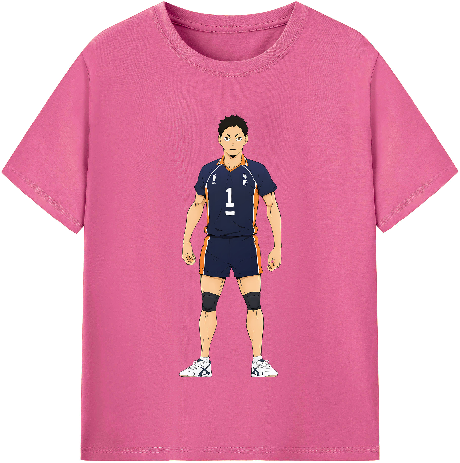 （画像用） ハイキュー!! Haikyu!! レディースカジュアルプリントTシャツ（綿100％）