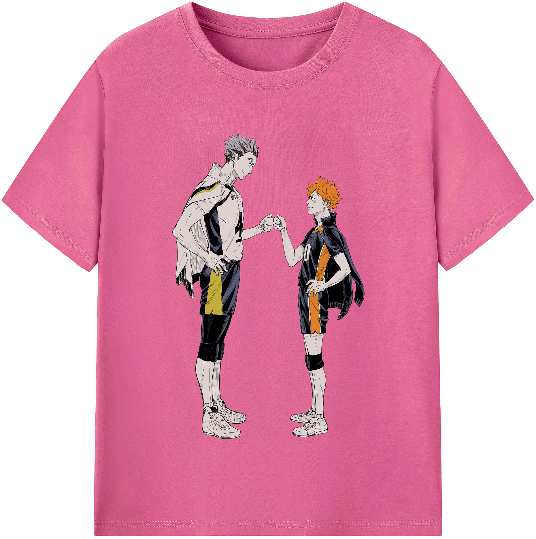 （画像用） ハイキュー!! Haikyu!! レディースカジュアルプリントTシャツ（綿100％）