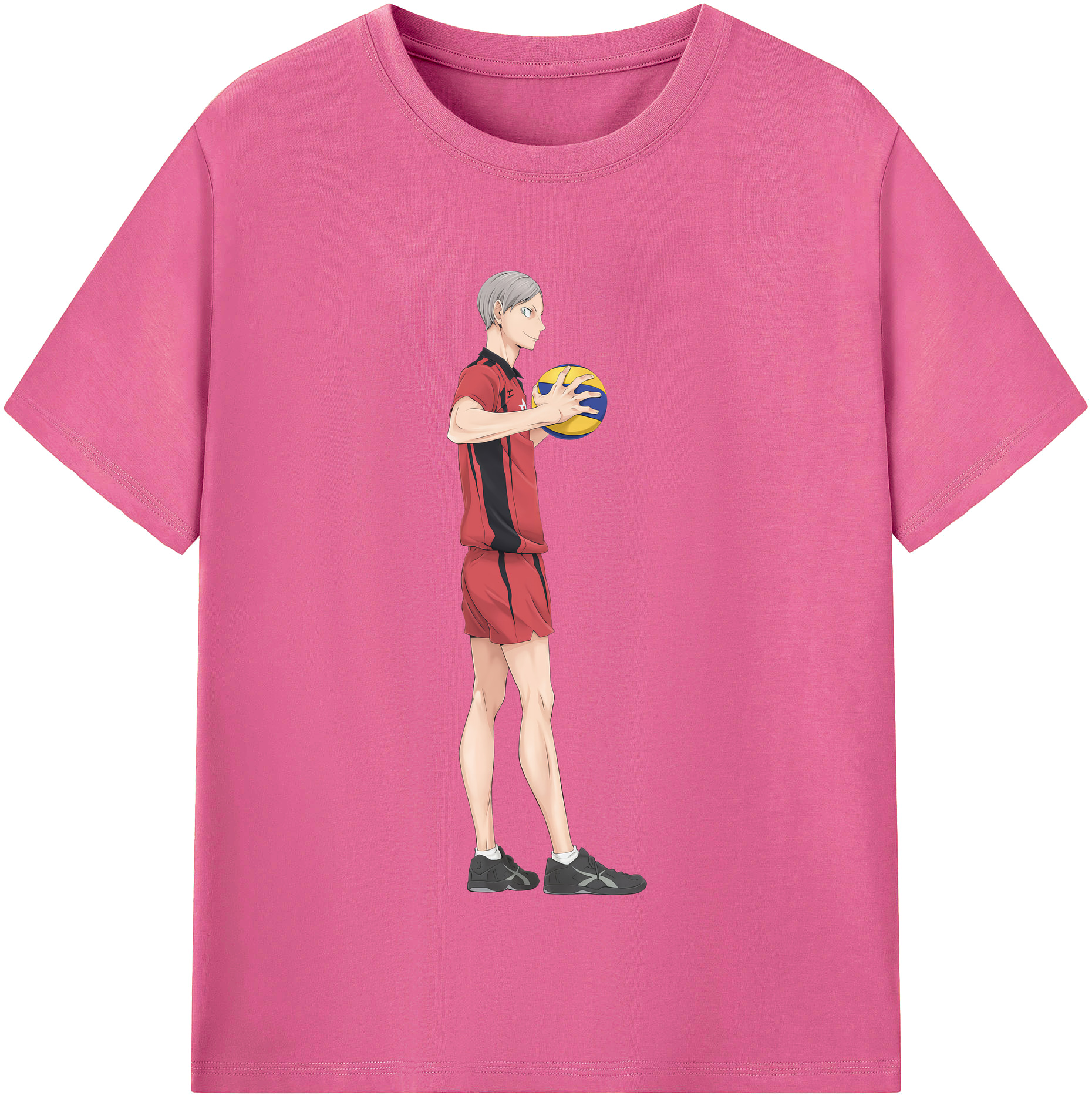 （画像用） ハイキュー!! Haikyu!! レディースカジュアルプリントTシャツ（綿100％）