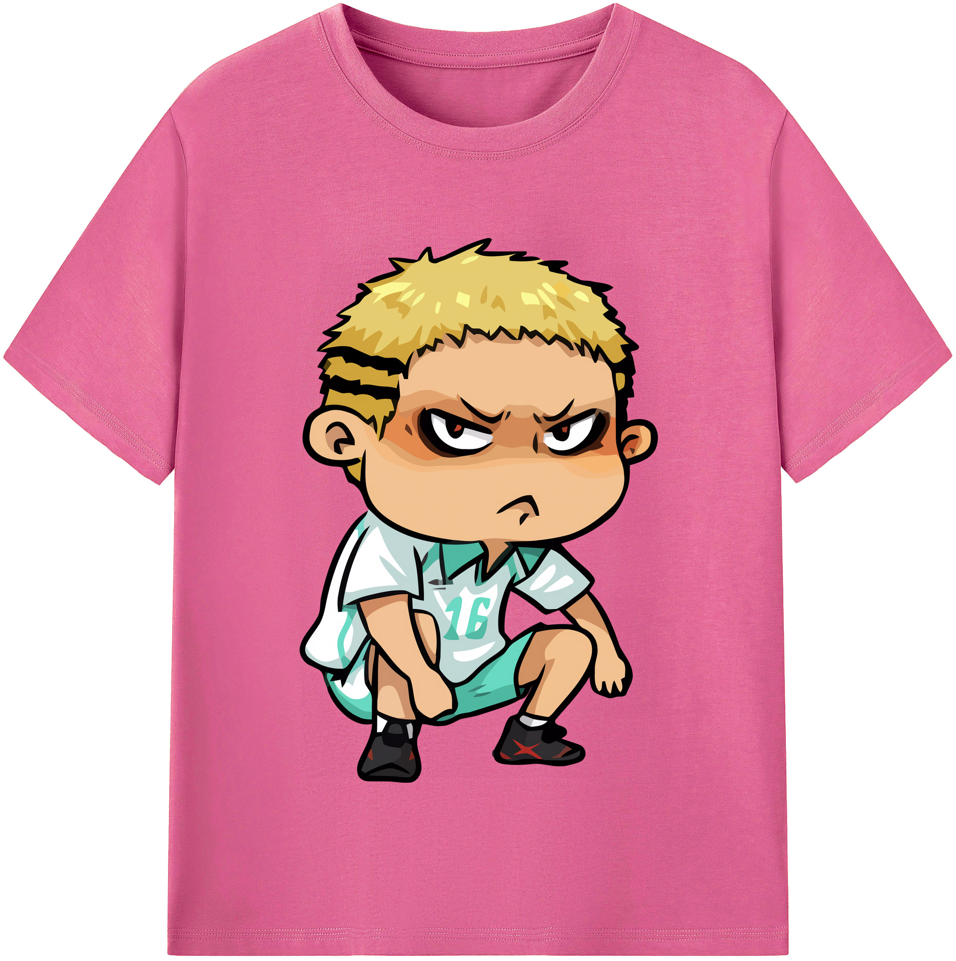 （画像用） ハイキュー!! Haikyu!! レディースカジュアルプリントTシャツ（綿100％）