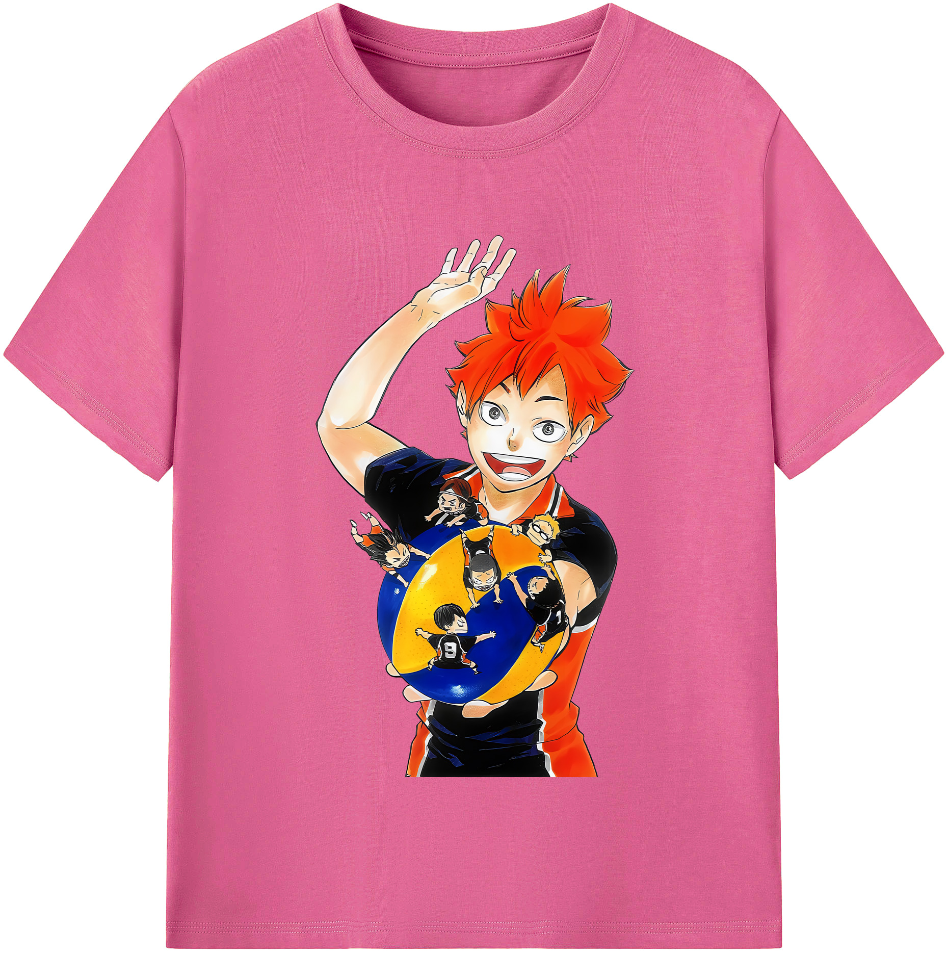 （画像用） ハイキュー!! Haikyu!! レディースカジュアルプリントTシャツ（綿100％）