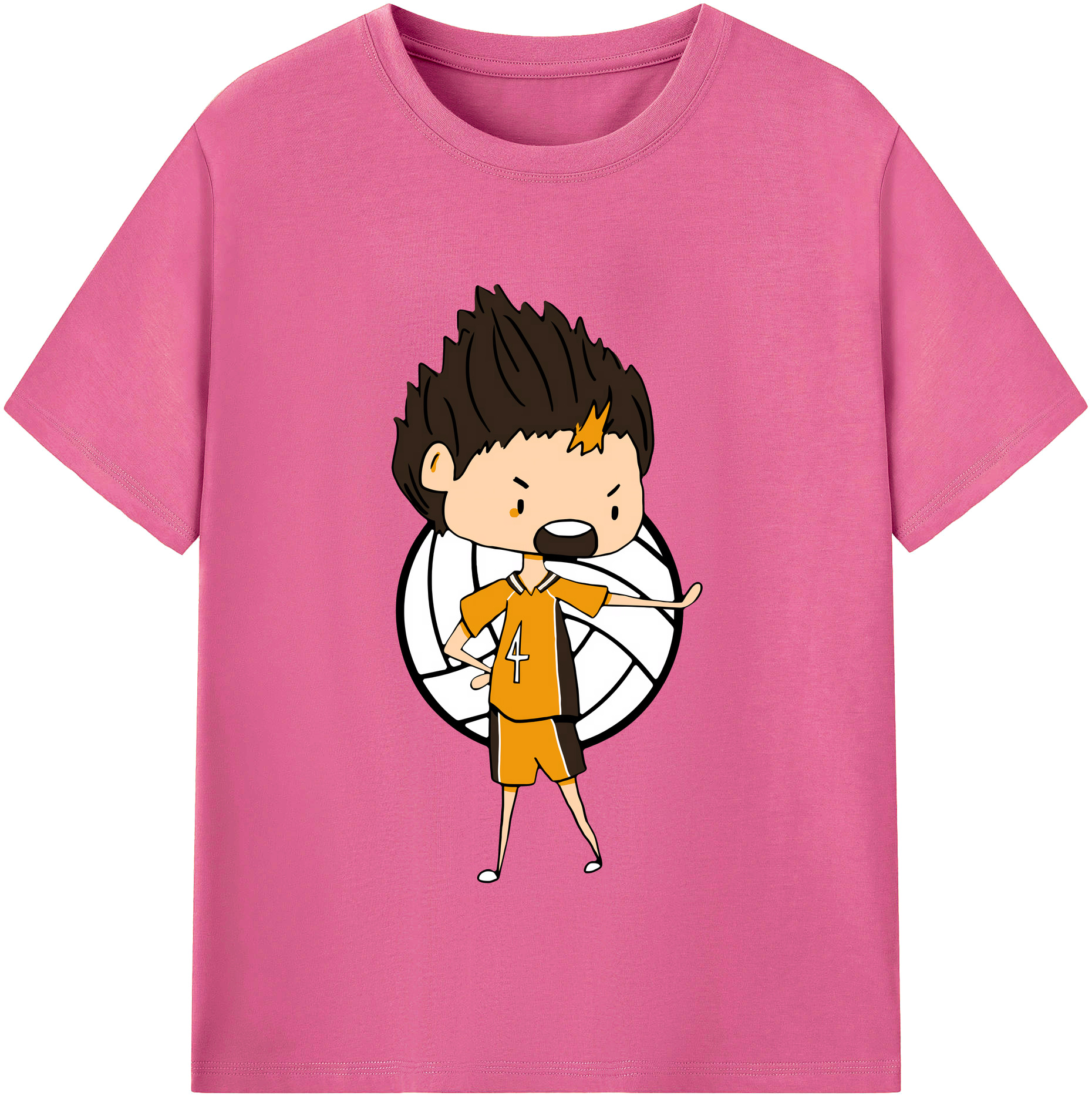（画像用） ハイキュー!! Haikyu!! レディースカジュアルプリントTシャツ（綿100％）