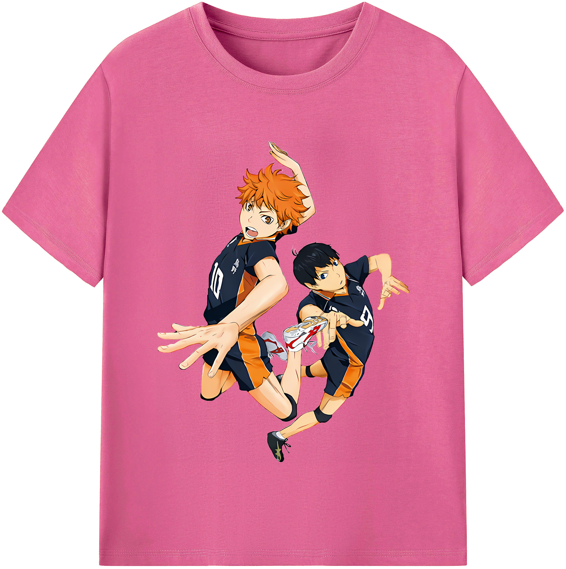 （画像用） ハイキュー!! Haikyu!! レディースカジュアルプリントTシャツ（綿100％）