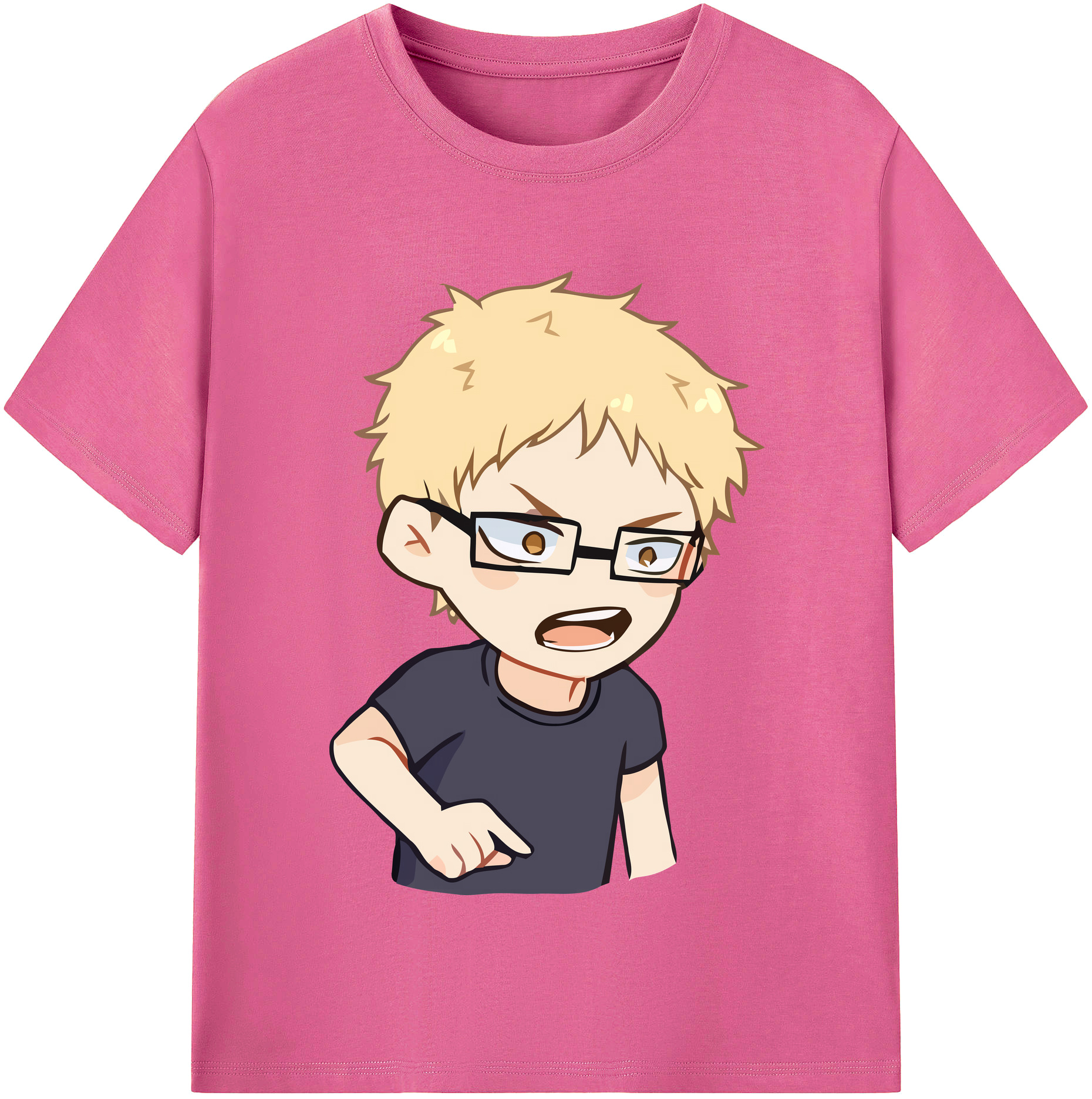 （画像用） ハイキュー!! Haikyu!! レディースカジュアルプリントTシャツ（綿100％）