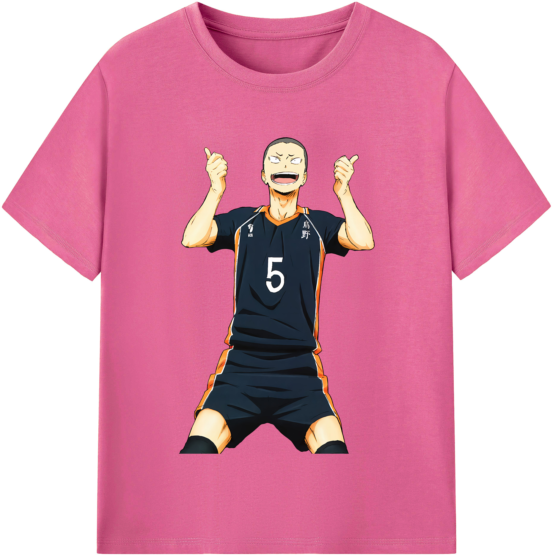 （画像用） ハイキュー!! Haikyu!! レディースカジュアルプリントTシャツ（綿100％）