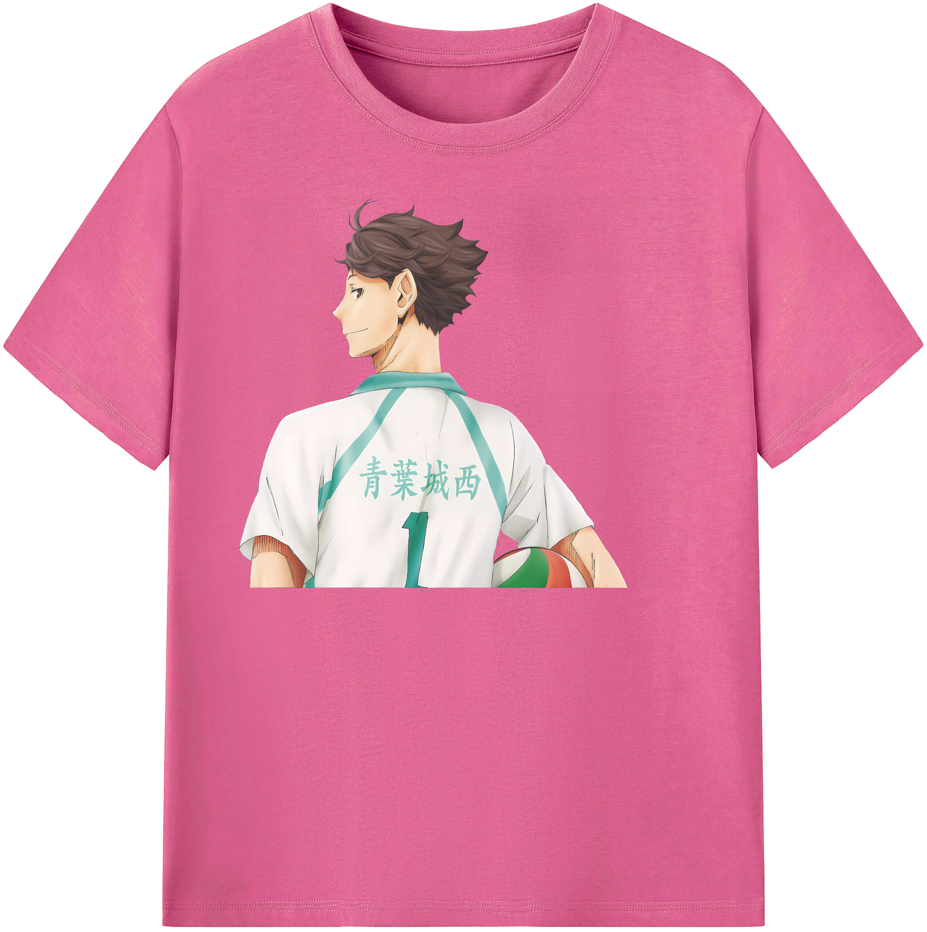 （画像用） ハイキュー!! Haikyu!! レディースカジュアルプリントTシャツ（綿100％）