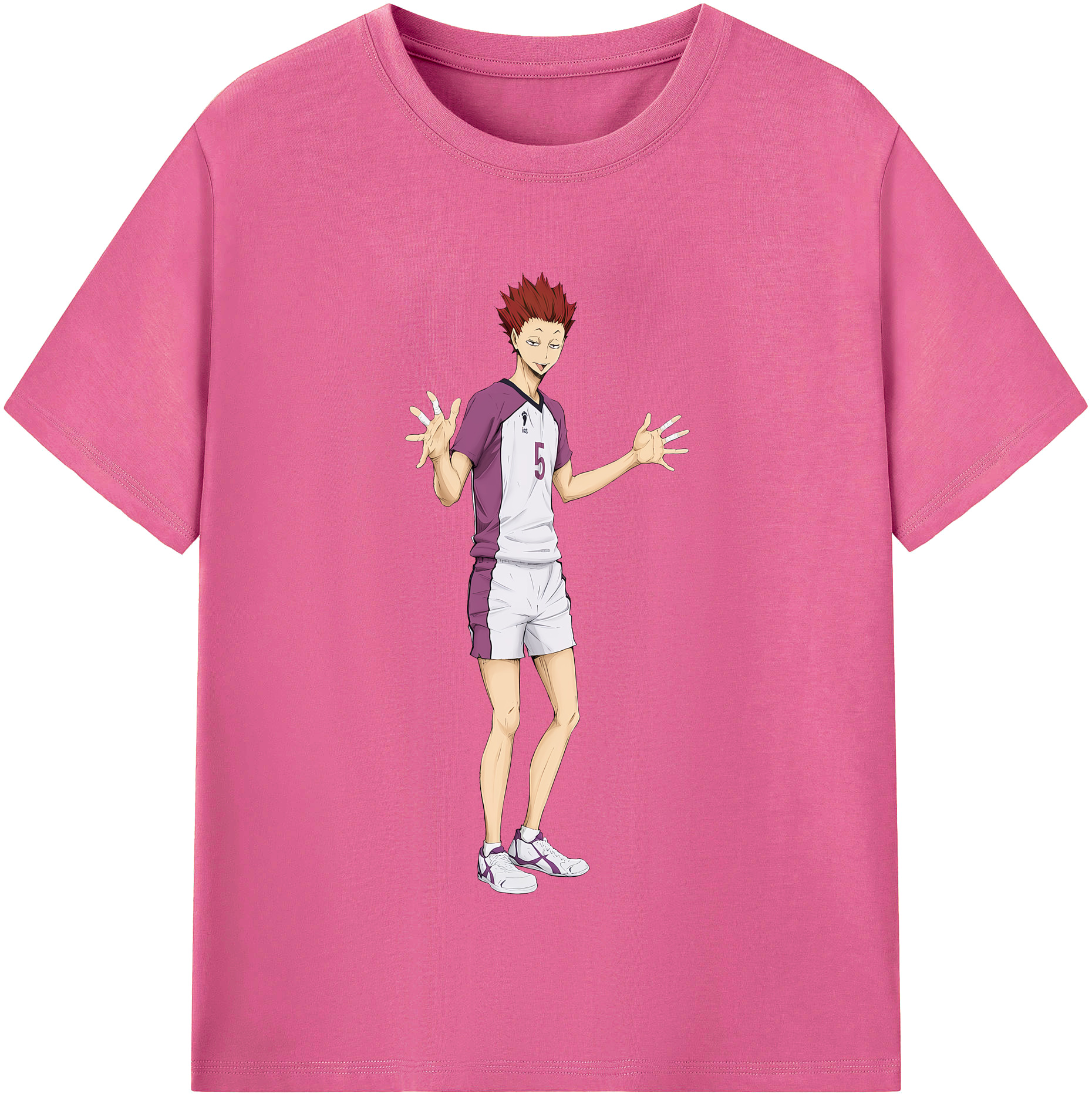 （画像用） ハイキュー!! Haikyu!! レディースカジュアルプリントTシャツ（綿100％）