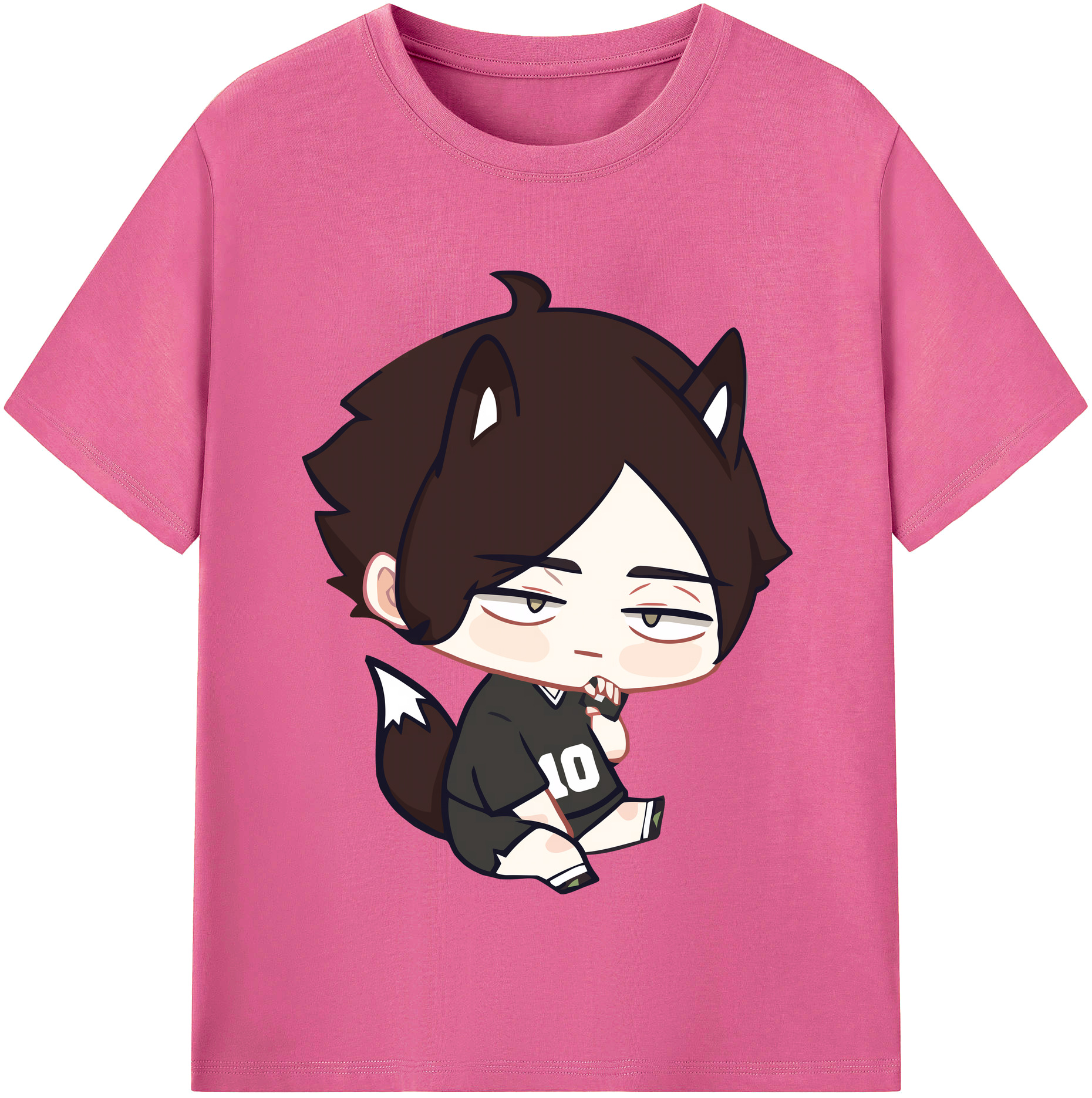（画像用） ハイキュー!! Haikyu!! レディースカジュアルプリントTシャツ（綿100％）